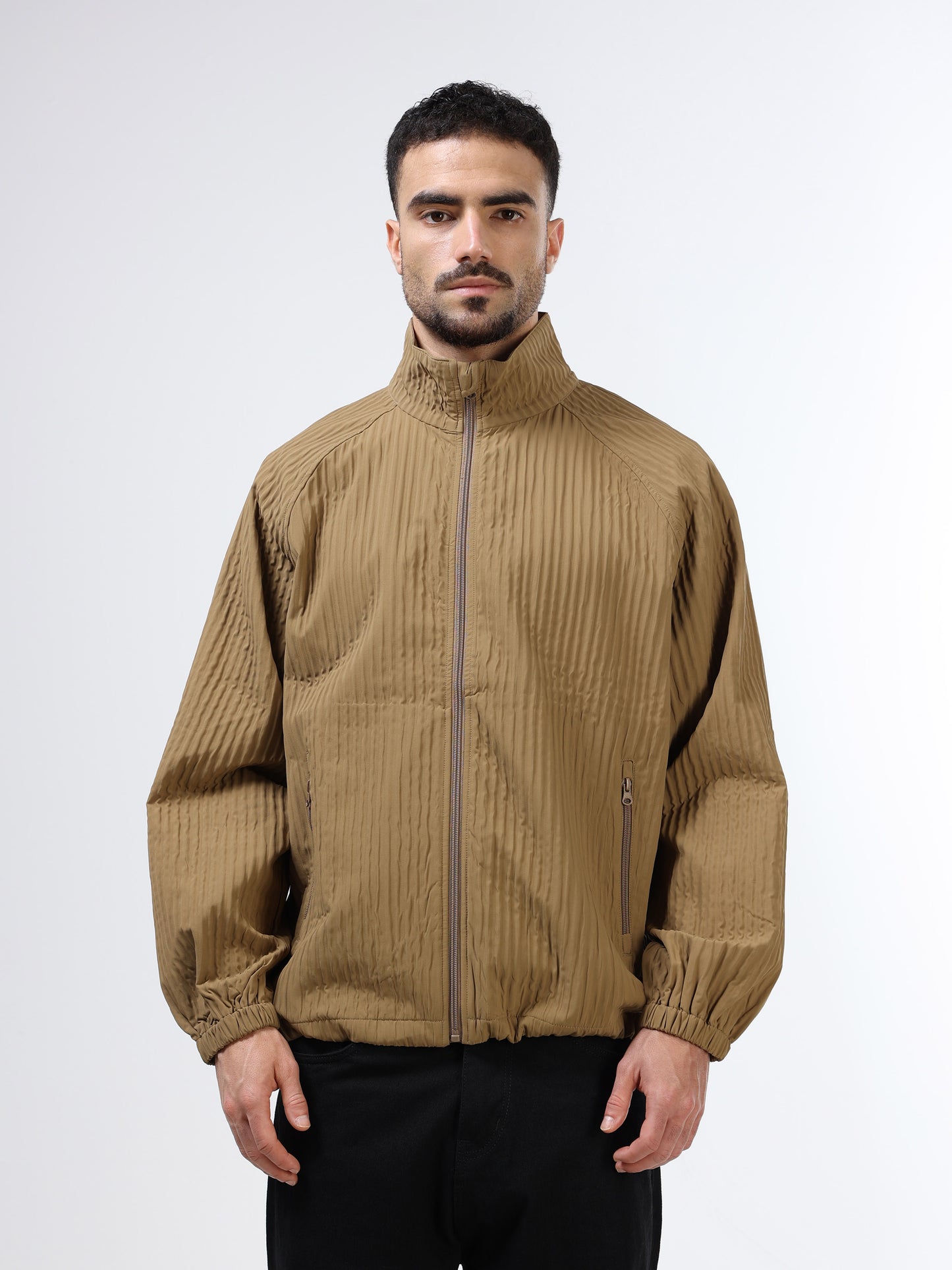 Trail Stride Full Zip Jacket Beige
