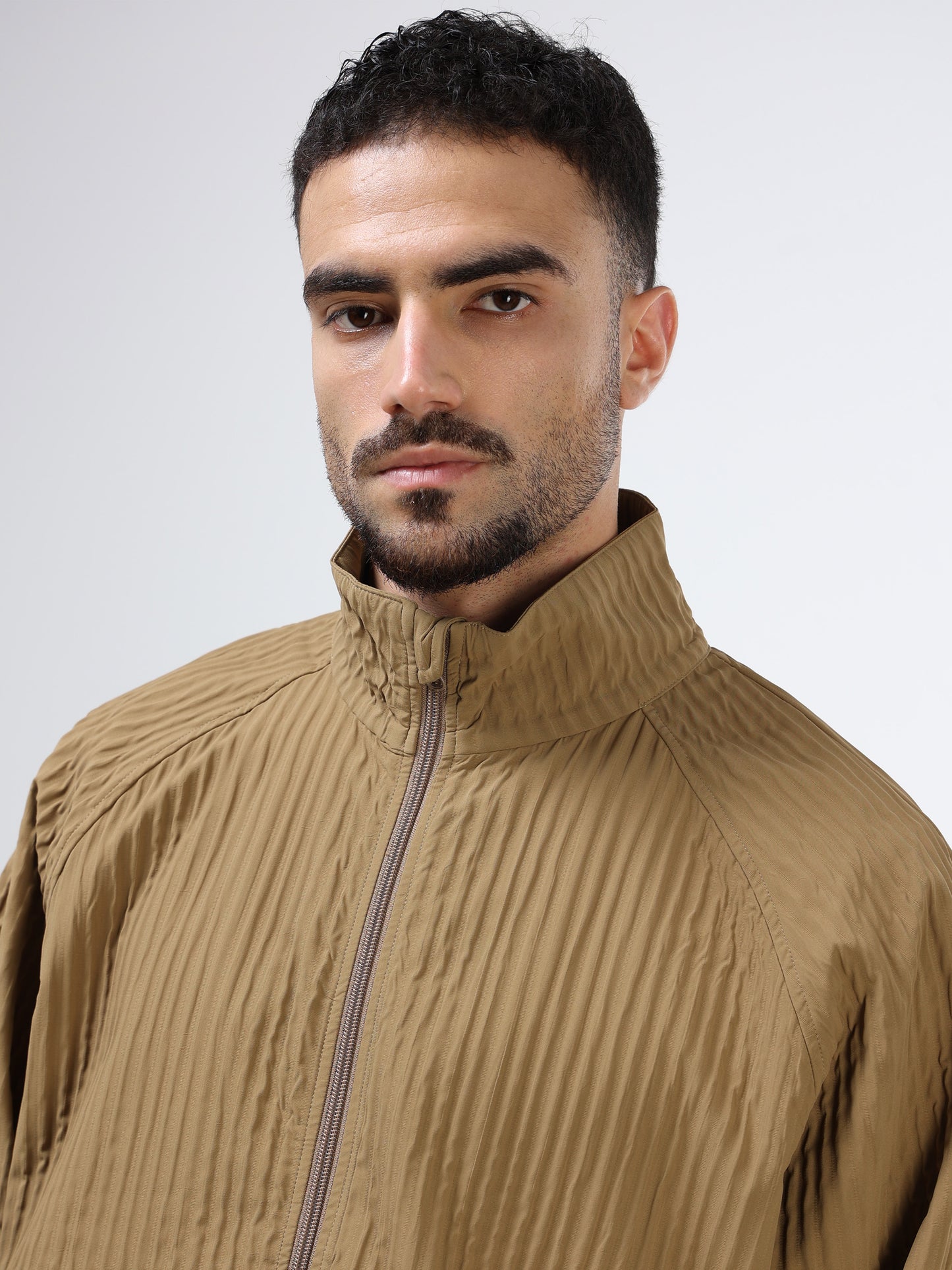 Trail Stride Full Zip Jacket Beige