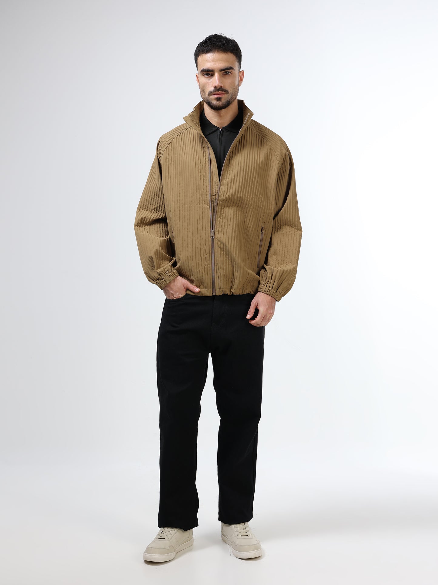 Trail Stride Full Zip Jacket Beige