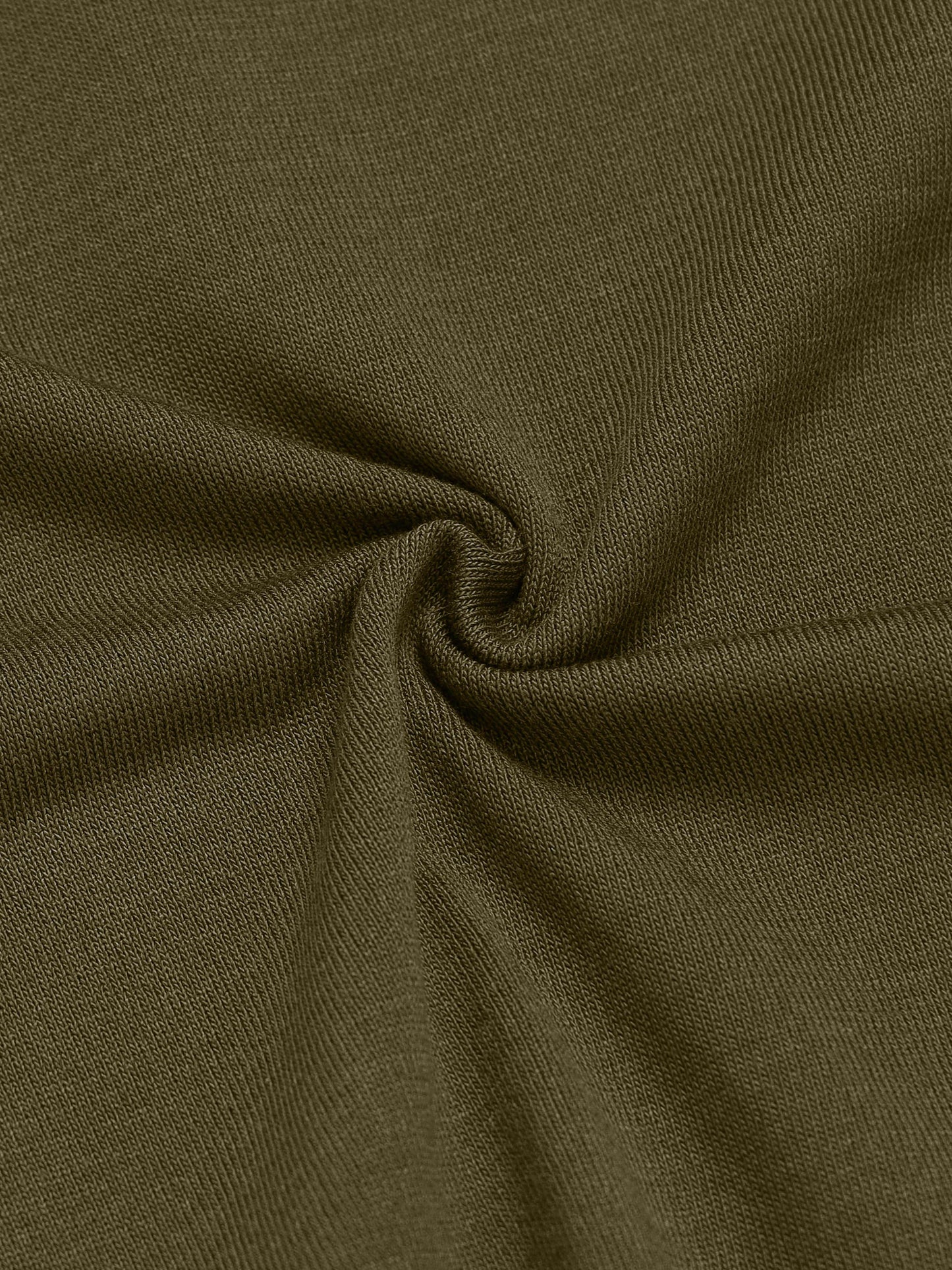 Chevron Stripe Flat-Knit Zip Polo - Olive - ENGYNE