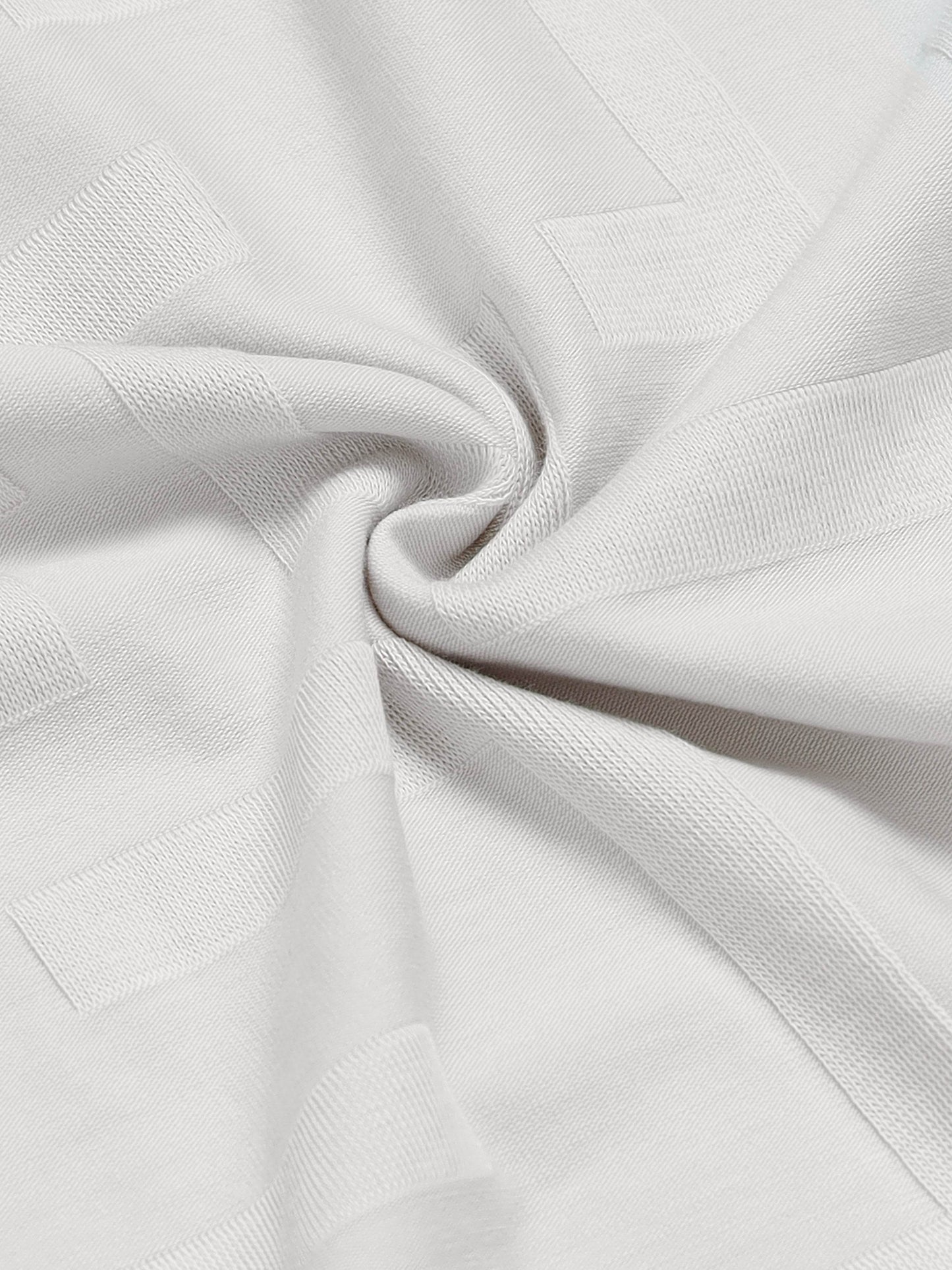 Regular Fit Engyne Monogram Rougen cotton jacquard polo with elevated texture and refined geometric pattern, blending modern detailing with timeless craftsmanship - Beige - ENGYNE