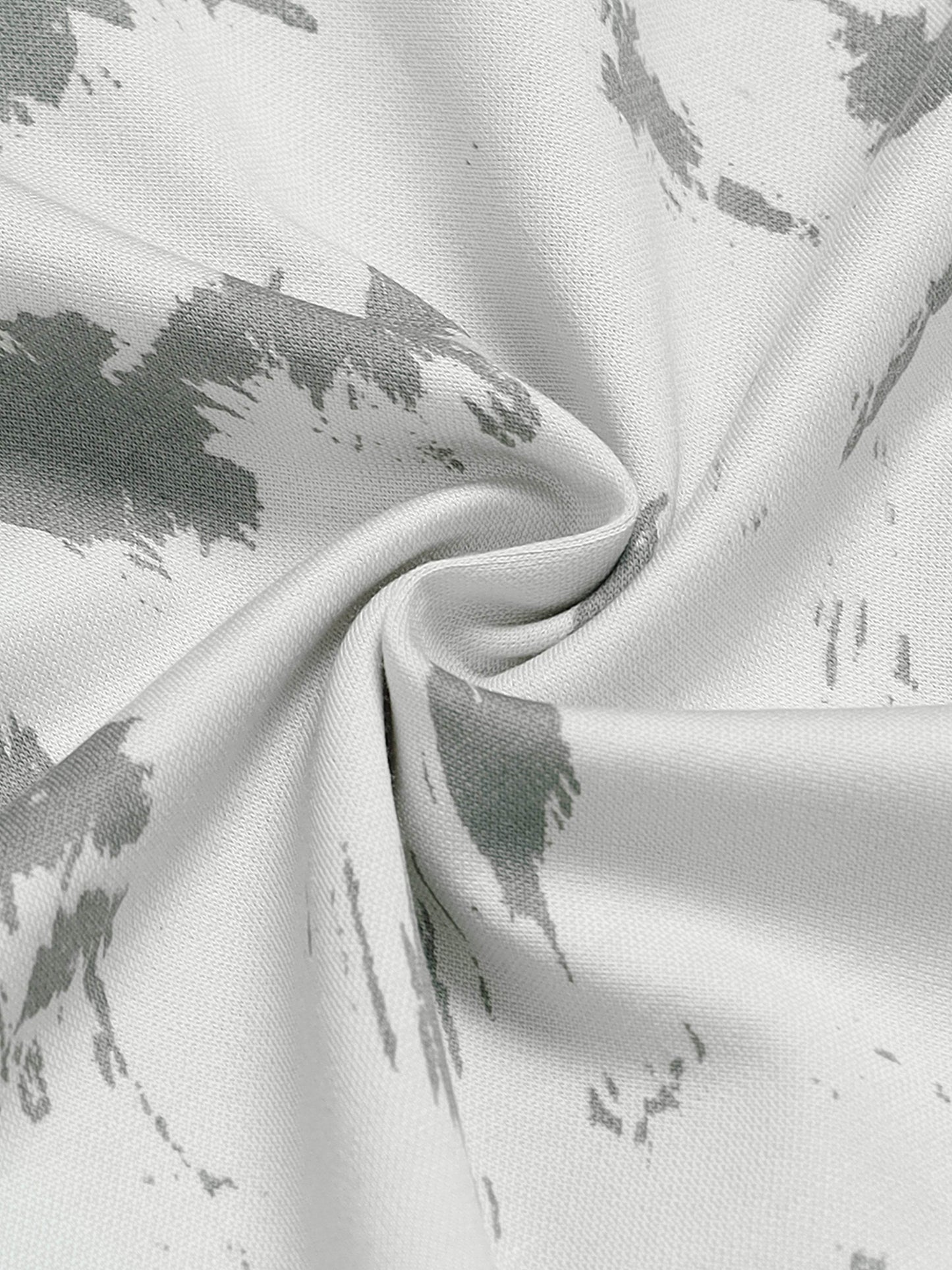 Regular Fit Supima Cotton LuxeKnit Polo with All Over Floral Rotary Pigment Print and Slim Flat Knit Collar and Cuff - Light Green - ENGYNE