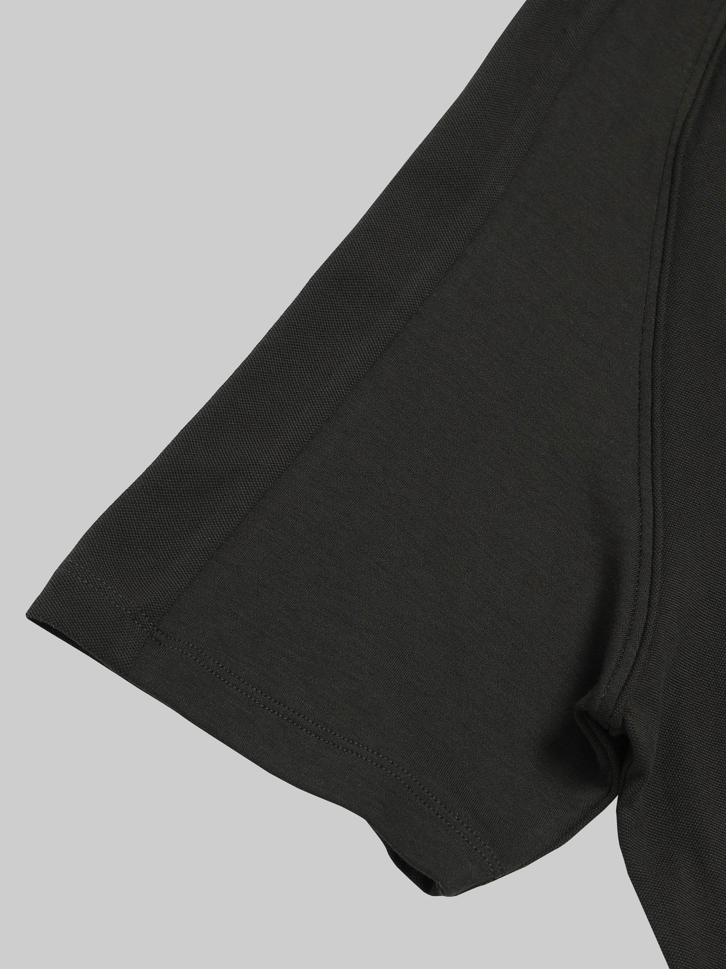Regular Fit Polo with Cut and Sew Sleeves and DTM Corded Piping in Supima Cotton Lycra Piqué and Interlock - Olive - ENGYNE