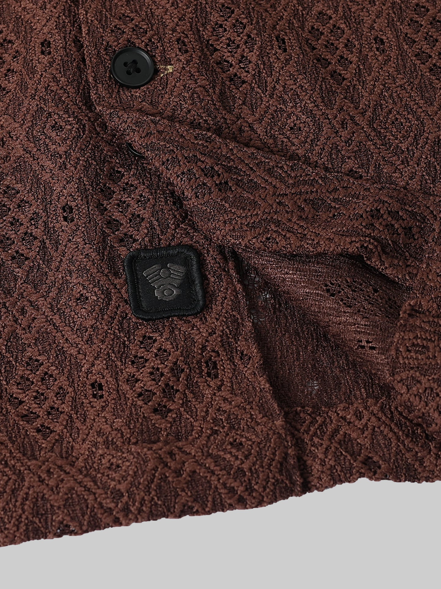 Engyne Craft Matrix Shirt Dark Brown