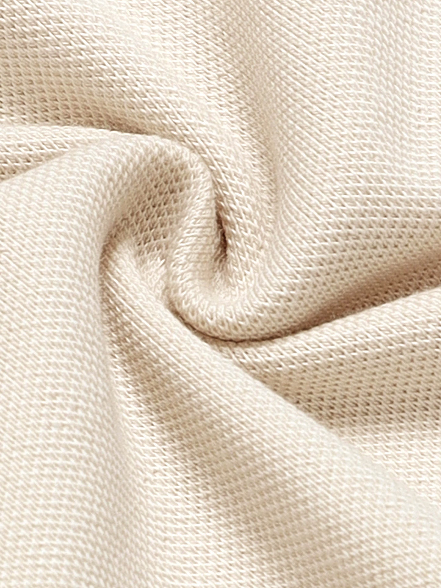 Supima Cotton Lycra Piqué with Flat-Knit Tipped Collar, V-Placket, and 3D Chest Branding Beige Polo - ENGYNE
