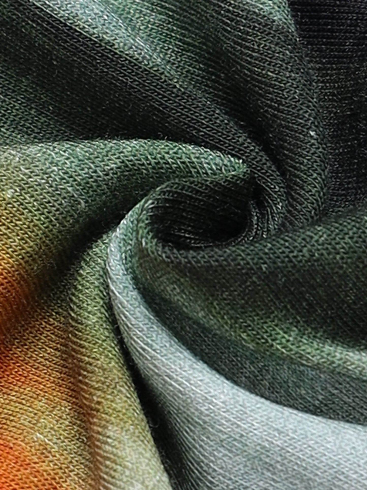 Regular Fit T-shirt in Supima Cotton Lycra Jersey with All Over Floral Digital Print - Black - ENGYNE