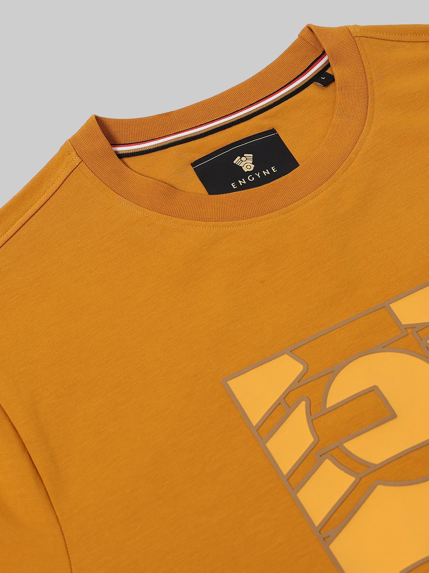 Engyne GeoGrid Logo Sweartshirt Mustard