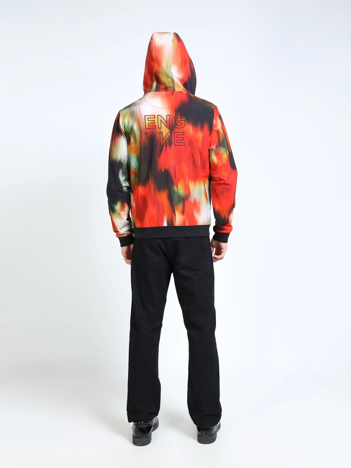 Engyne Eclipse Bloom Zip Hoodie Black