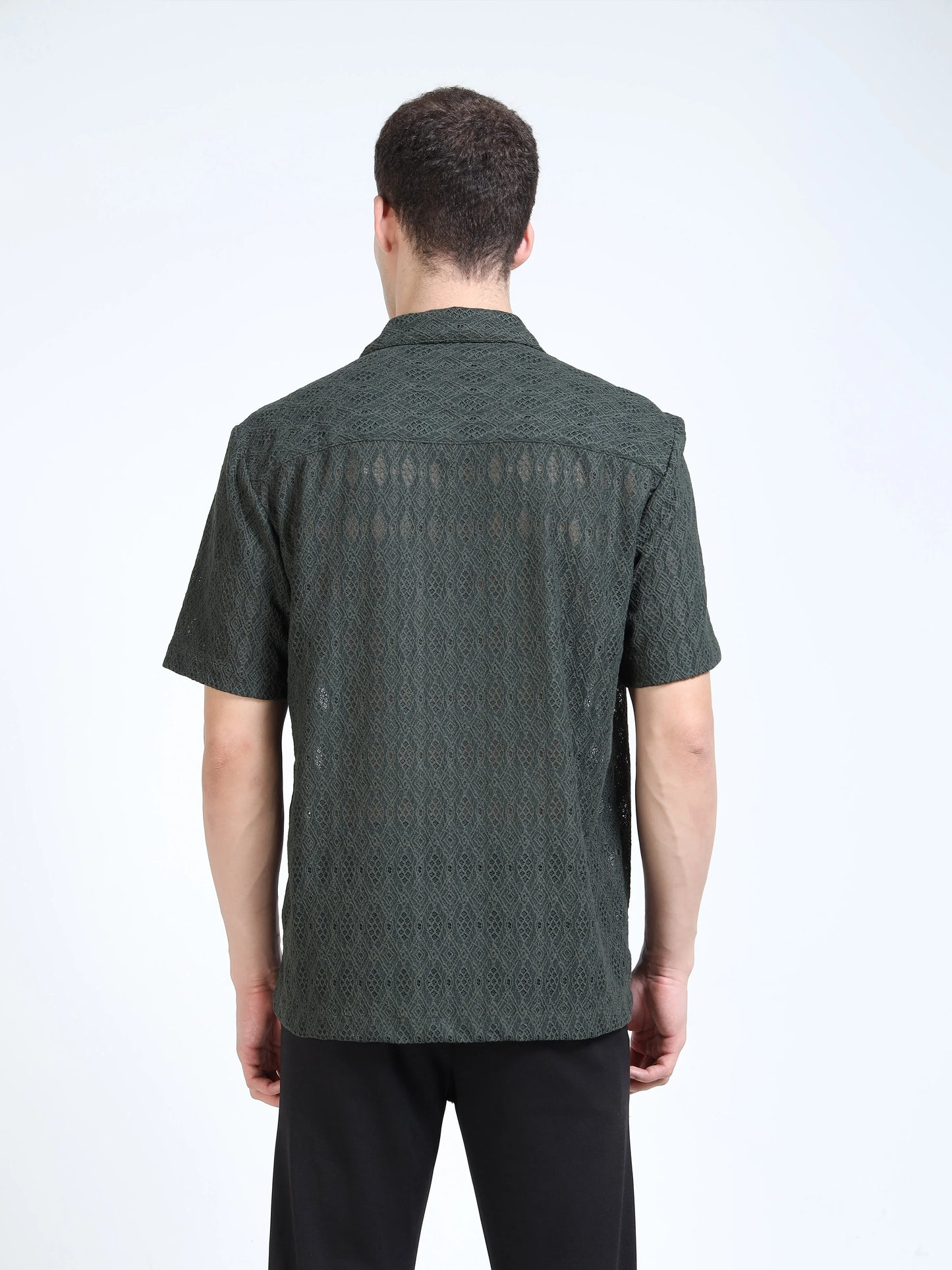 Engyne Craft Matrix Shirt Dark Green