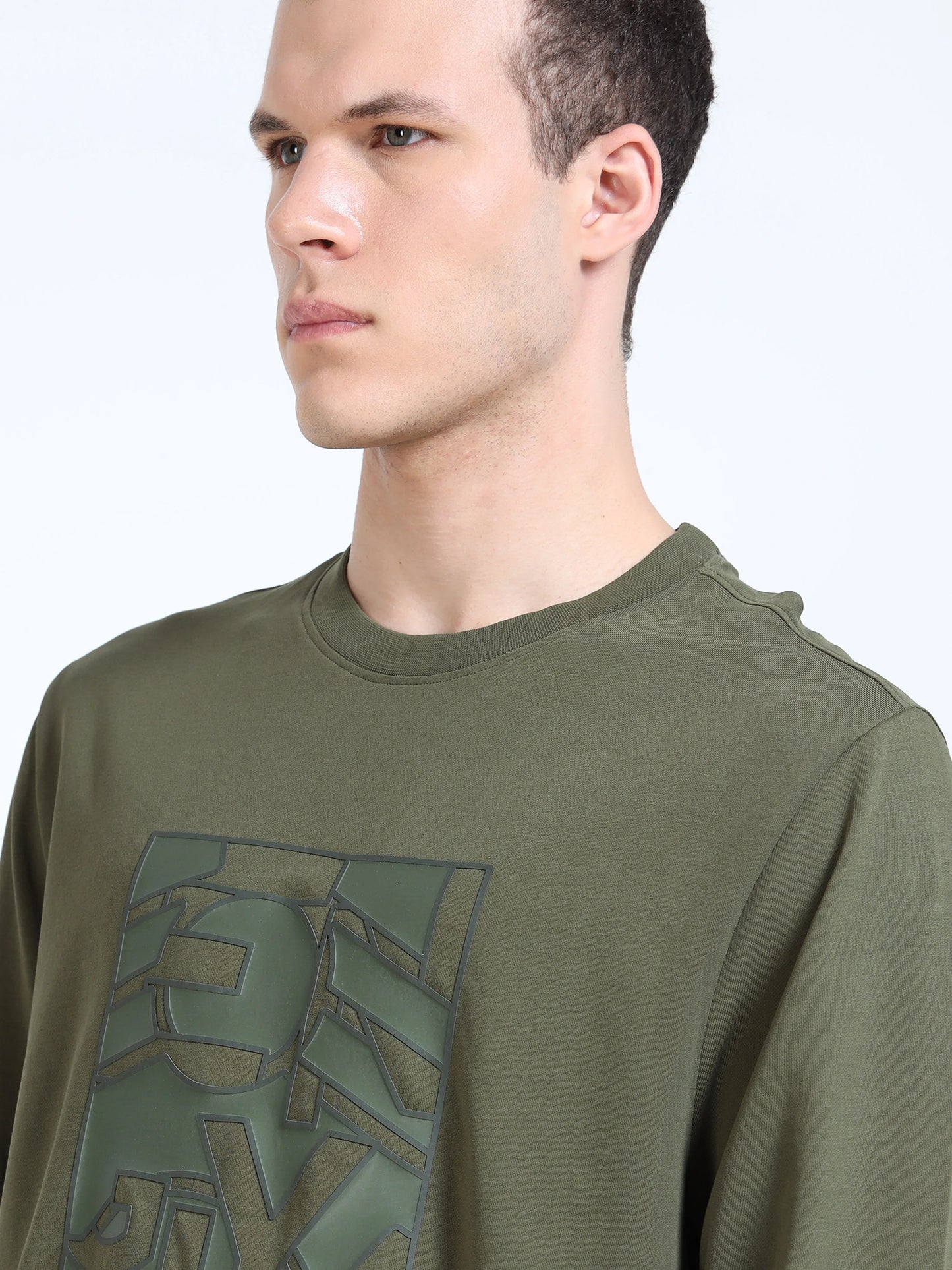 Engyne GeoGrid Logo Sweatshirt Moss