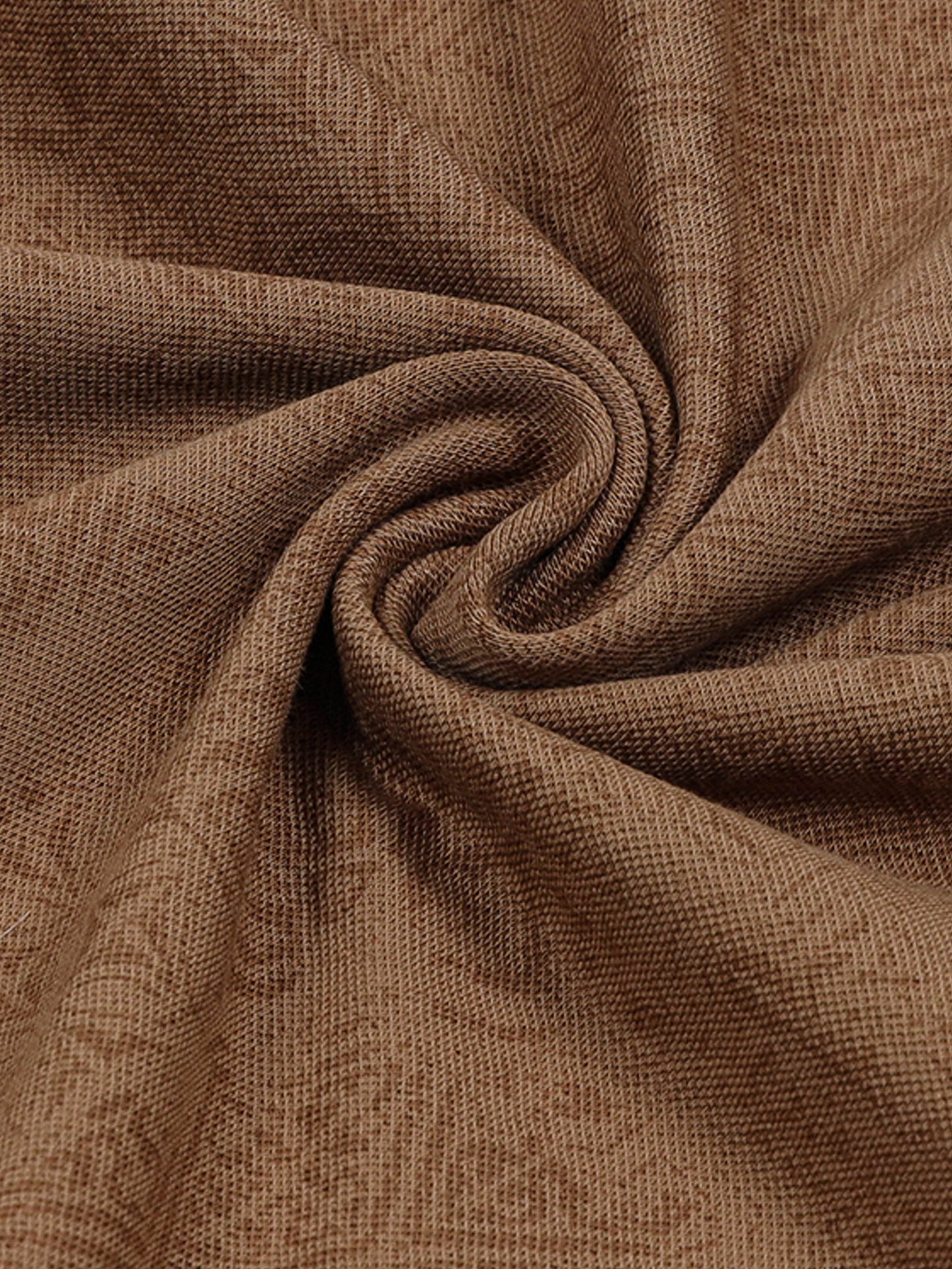 Supima Cotton Lycra with Rotary Pigment Print and Honeycomb Textured DTM Collar Khaki Polo - ENGYNE