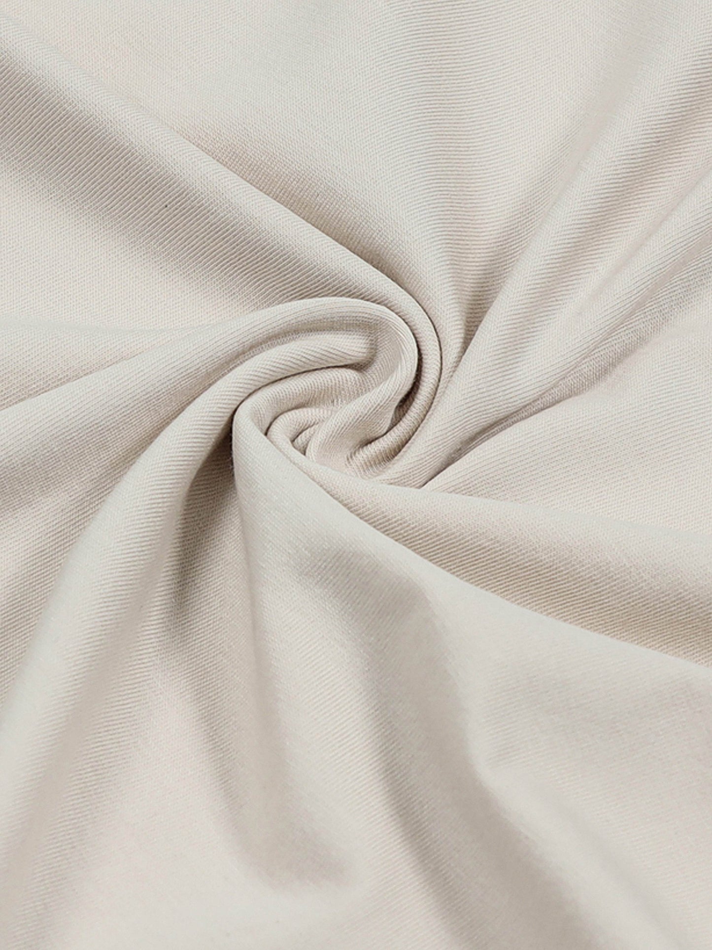 Rougen Cotton Elastane Loop Knit Jogger with Back Cut-and-Sew Beige - ENGYNE