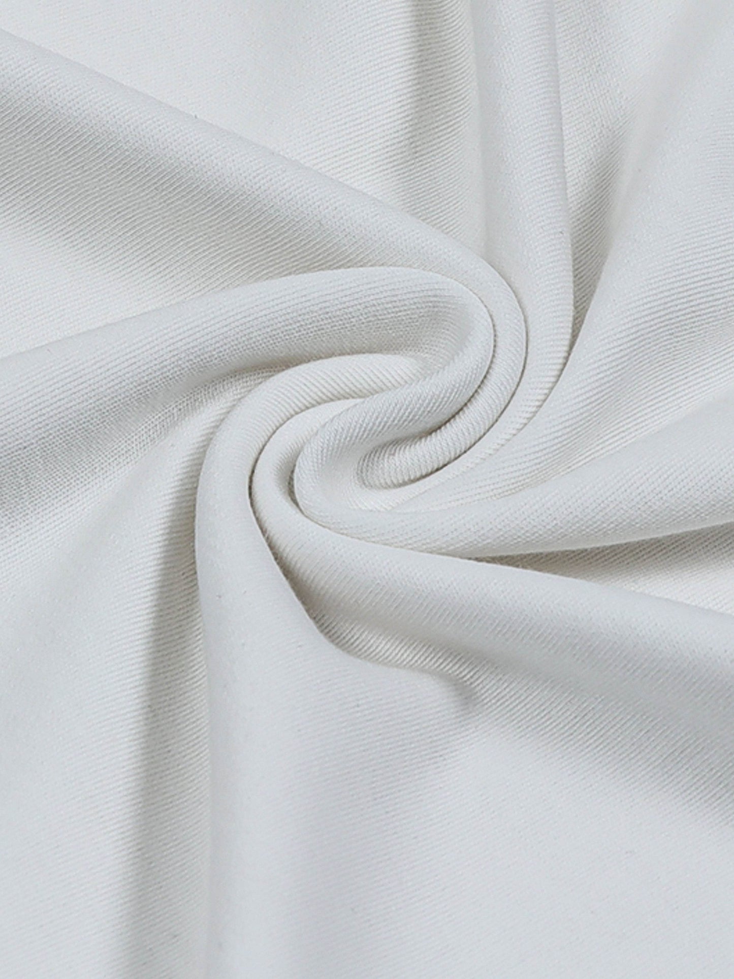 Supima Cotton Lycra Tee with Honeycomb Neck Rib, Flat-Knit Cuffs, and HD Back Print White T-shirt - ENGYNE