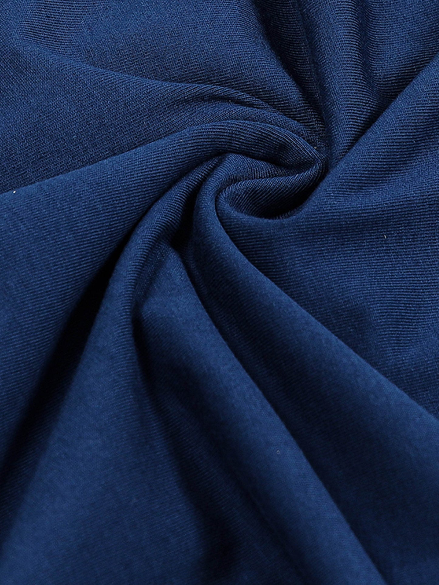 Rougen Cotton Lycra with Embossed Dark Blue T-shirt - ENGYNE