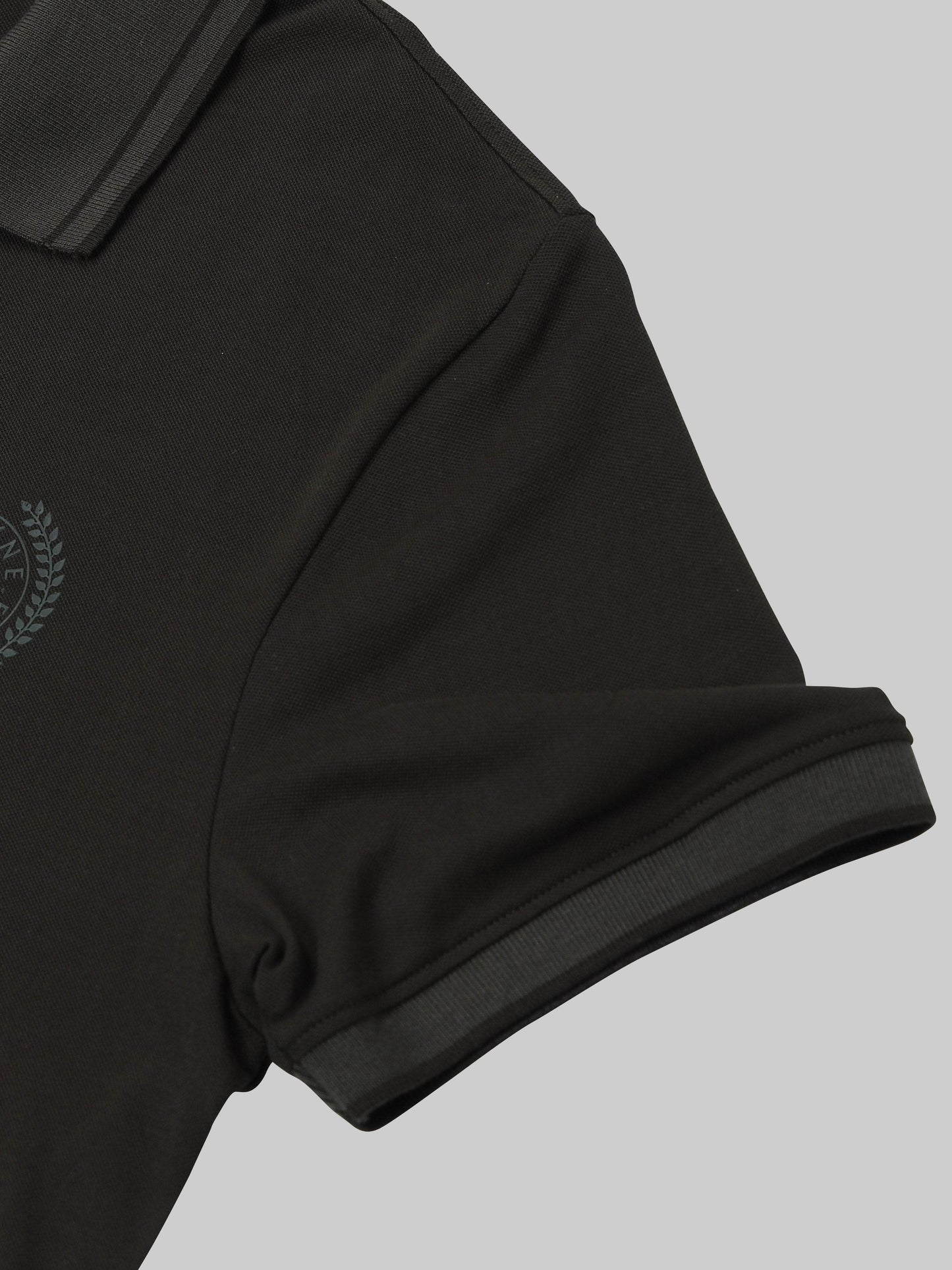 Regular Fit Polo in Supima Cotton Lycra Piqué with Tonal Flat Knit Collar and Cuff, DTM Body Tipping, and HD Chest Sticker Branding - Olive - ENGYNE
