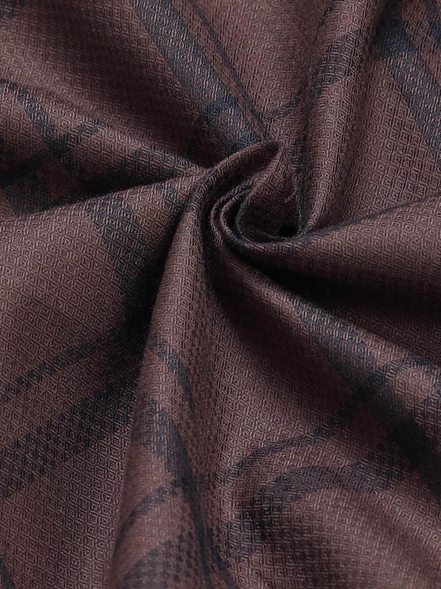 Heritage Plaid Check Full Sleeve Shirt - Brown - ENGYNE