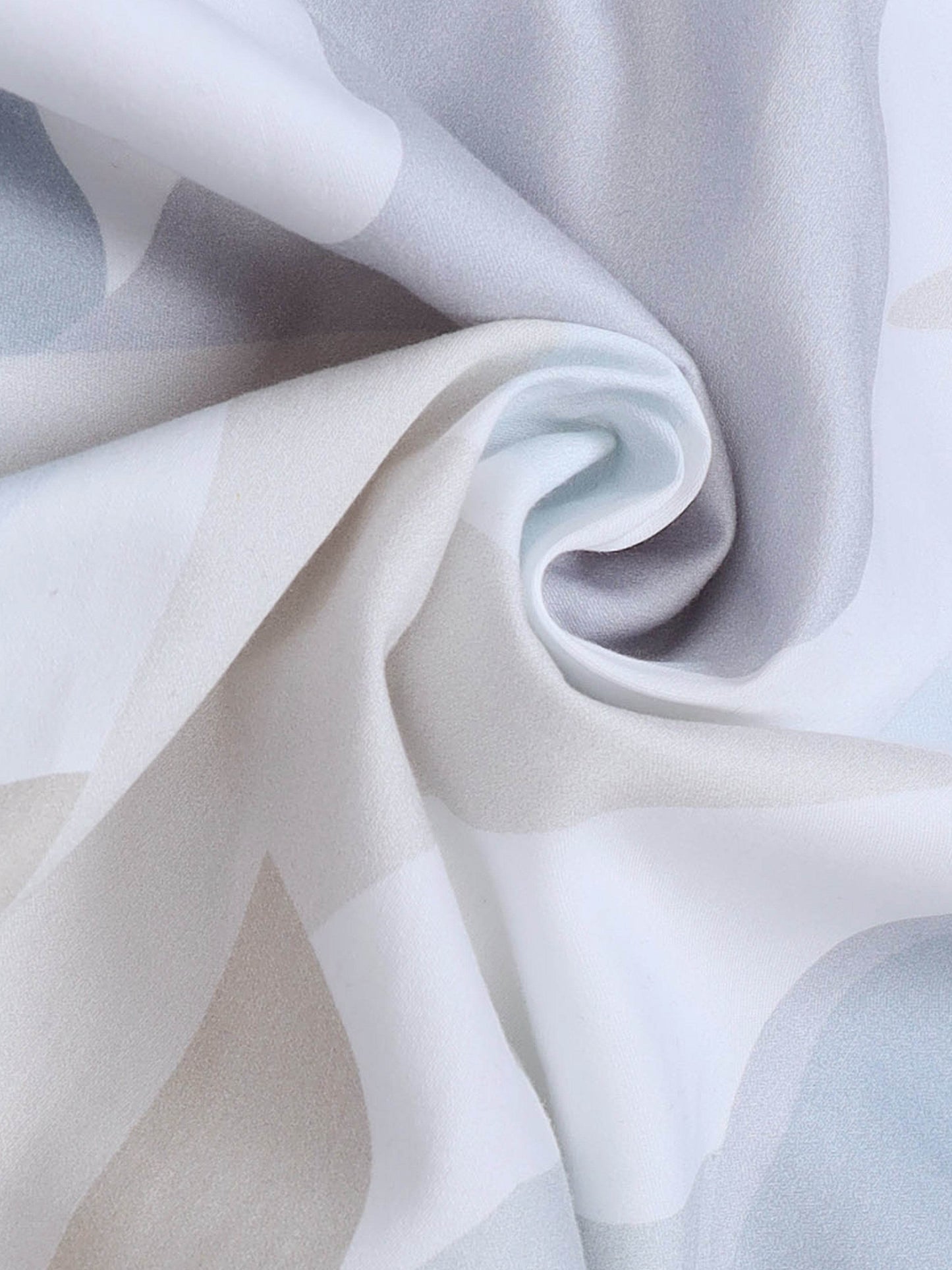 Geometric Abstract Pattern Realm Short Sleeve Shirt - Lt Blue - ENGYNE