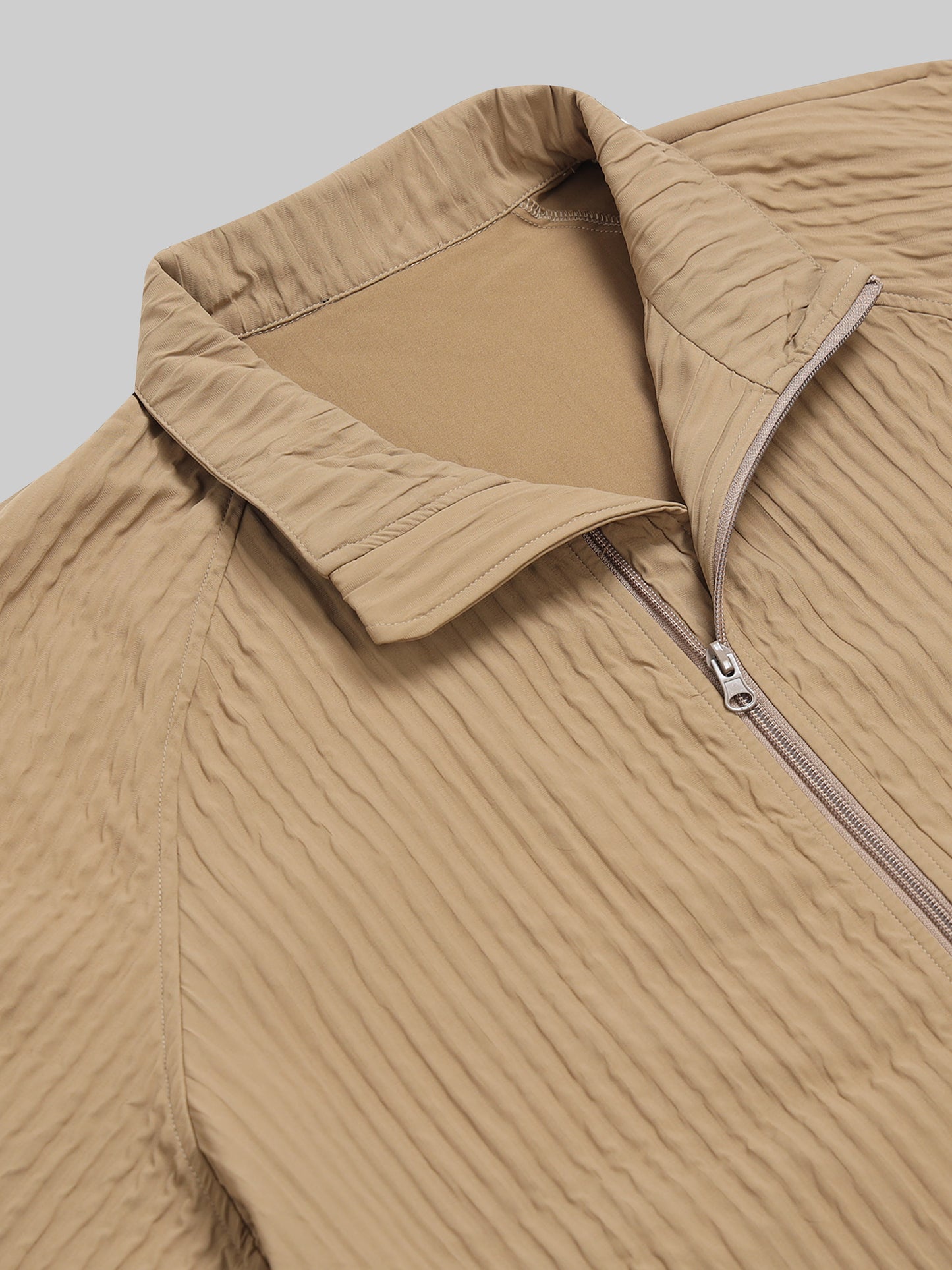 Trail Stride Full Zip Jacket Beige