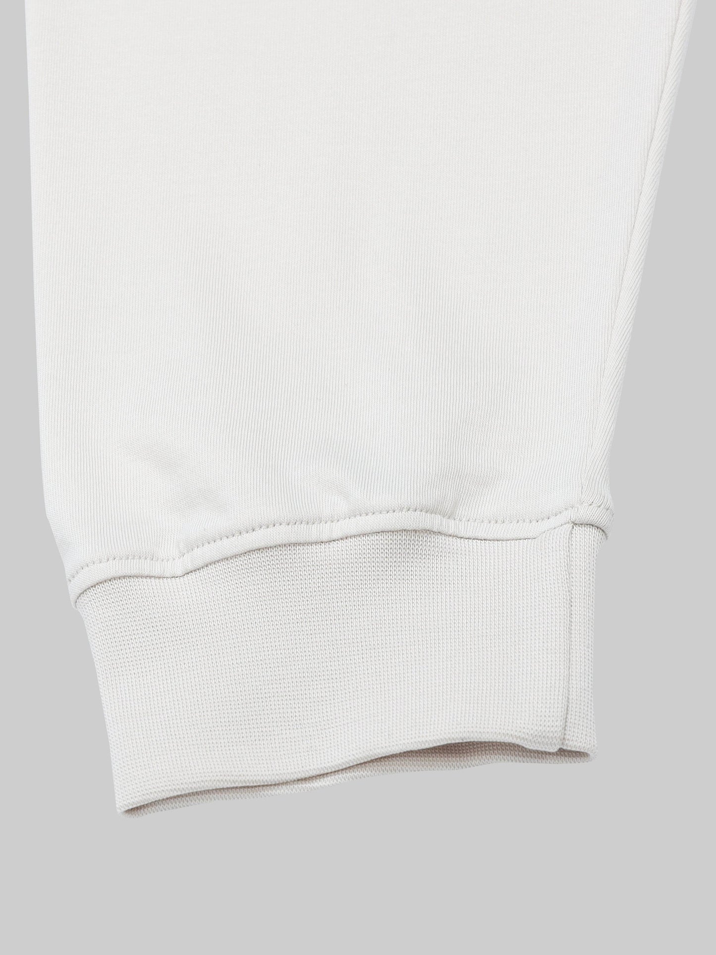 Regular-fit Full-Sleeve T-shirt in Supima Cotton Lycra with Digital Flock and DTF Print Detailing - Beige - ENGYNE