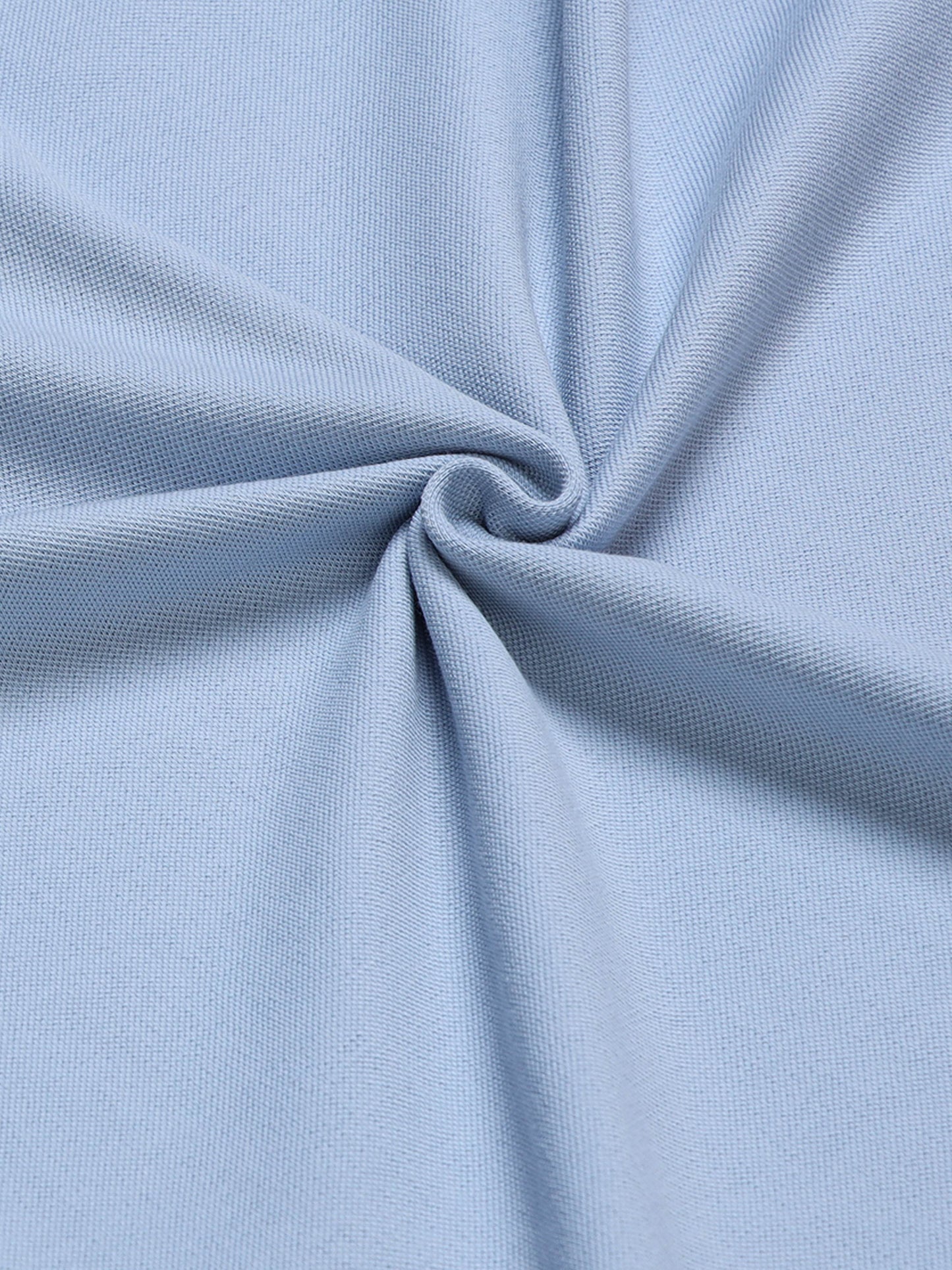 Engyne Core Bird's-Eye Texture and Contrast-Tipped Collar and Cuffs Light Blue Polo - ENGYNE