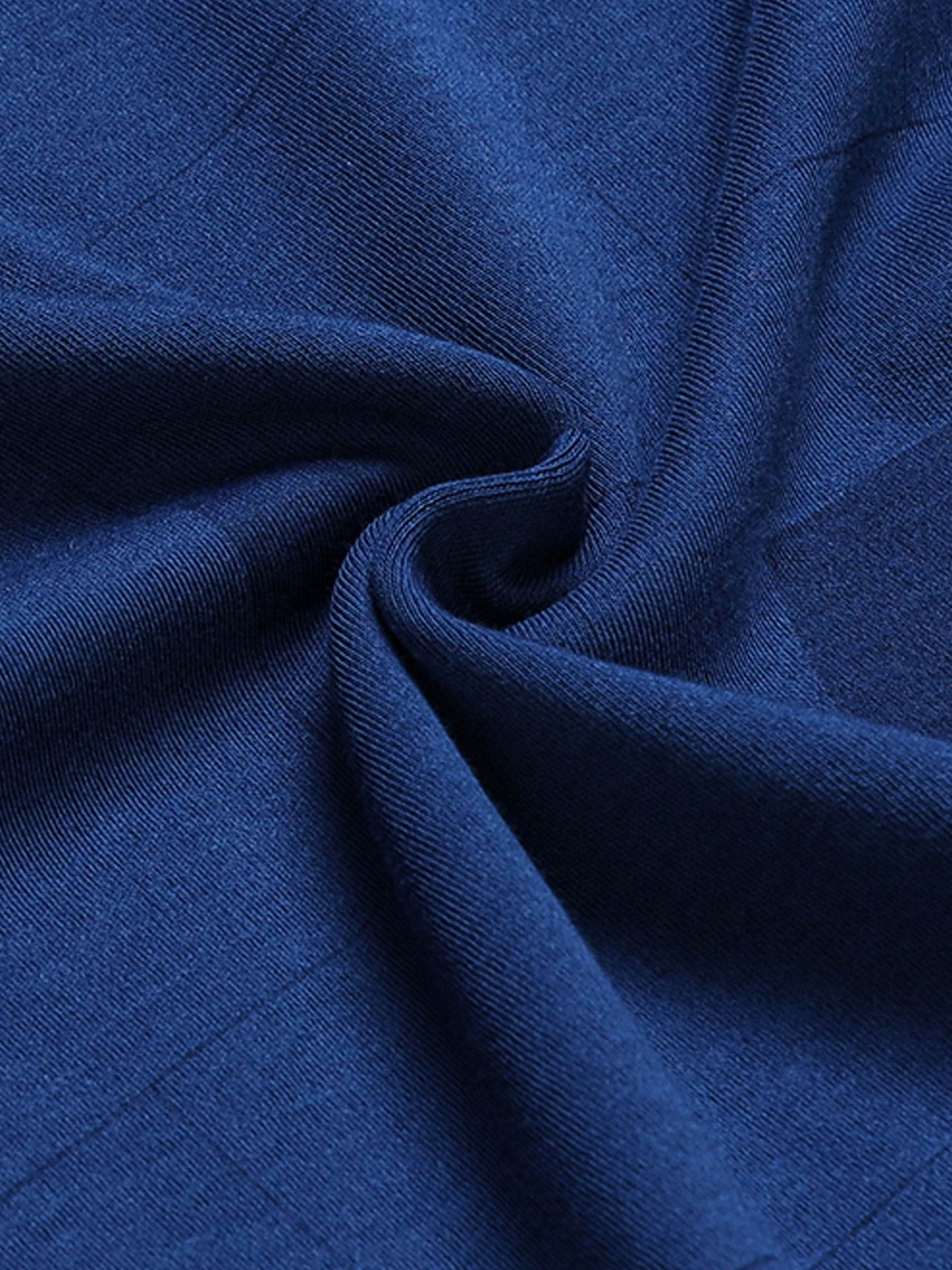 Supima Cotton Interlock with Special Engyne Rotary Print Tech and Honeycomb Textured Collar Dark Blue Polo - ENGYNE