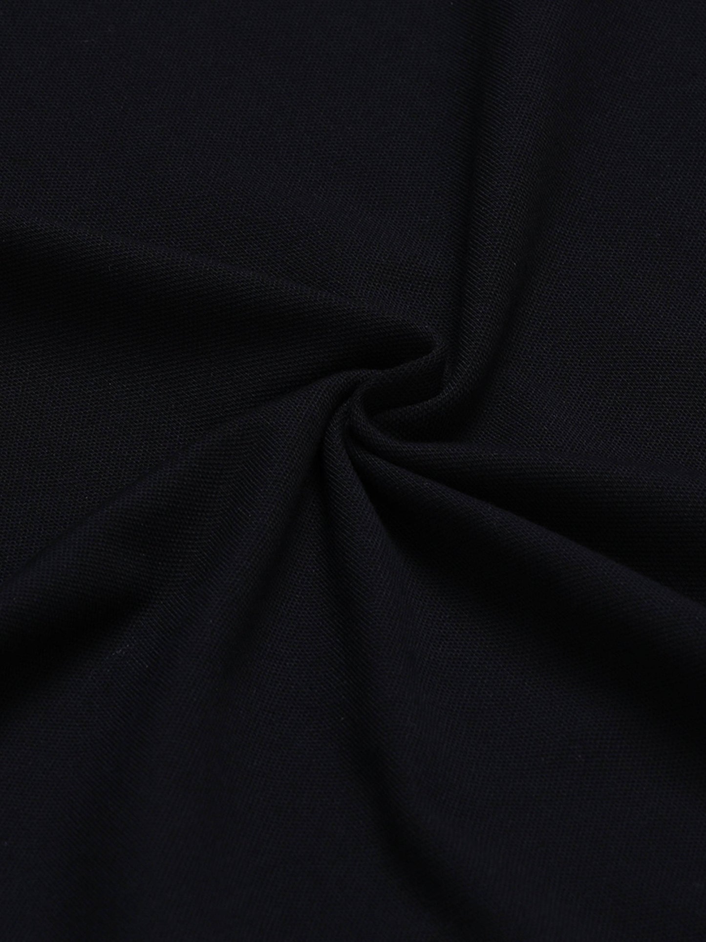 Rougen Cotton Lycra with Woven Shoulder Tape and Contrast Neck Rib Black T-shirt - ENGYNE