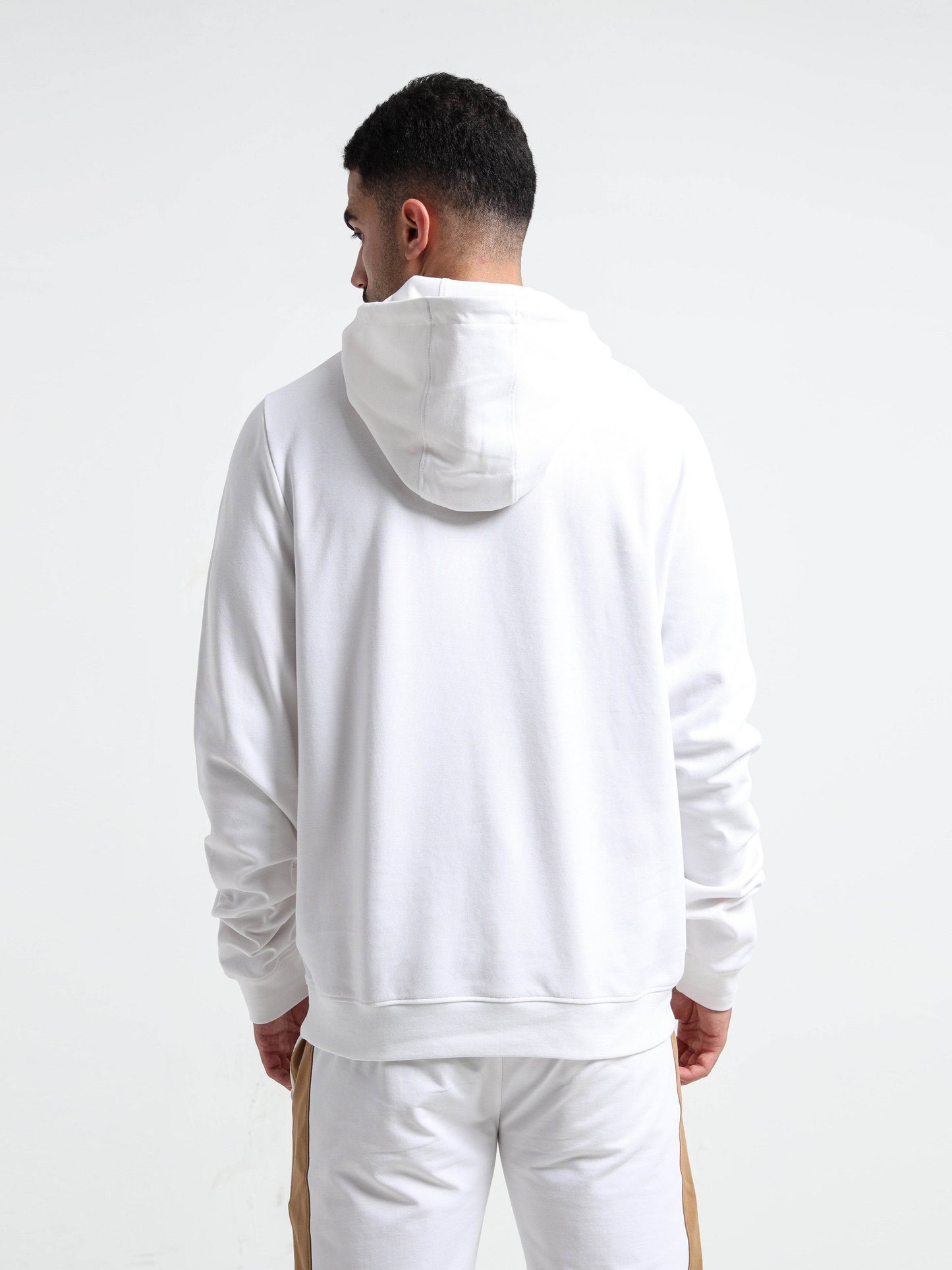 Engyne Signature Flag Hoodie – Rougen Platted Interlock White - ENGYNE