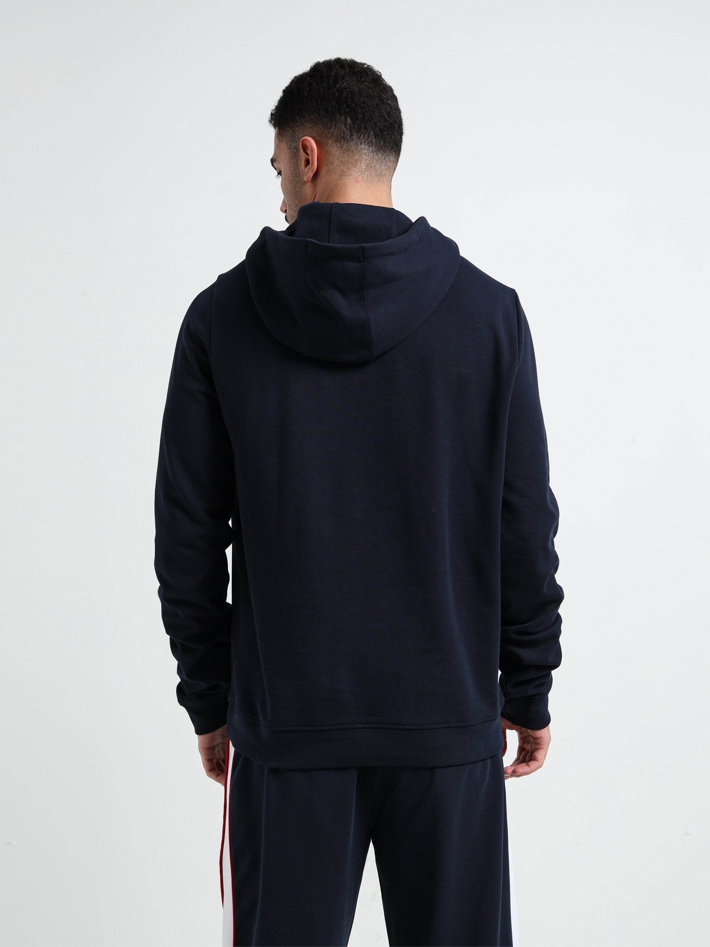 Engyne Signature Flag Hoodie – Rougen Platted Interlock Navy - ENGYNE