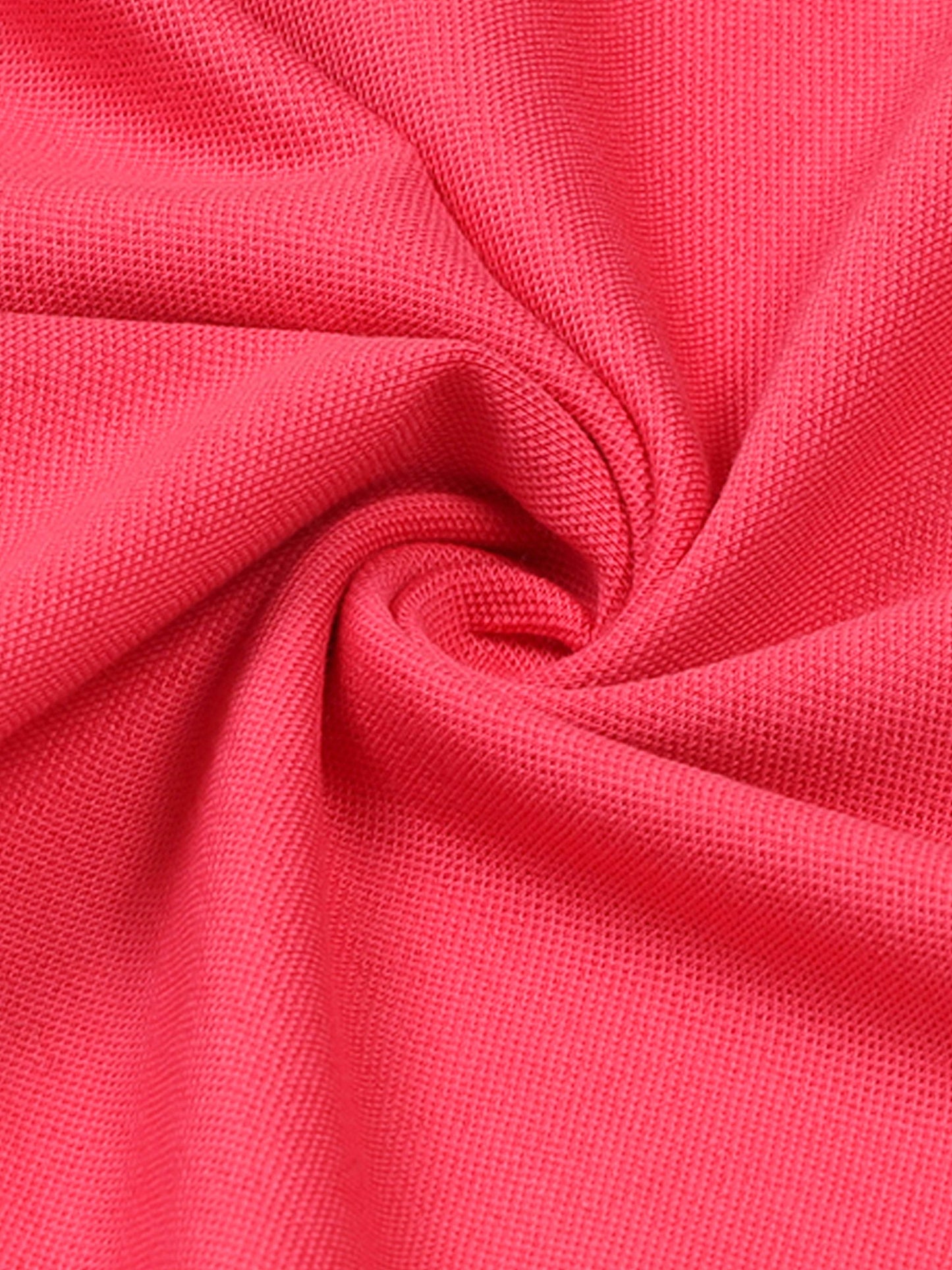 Engyne Supima Cotton Lycra Polo – Zipper Placket & Tonal Branding Neon Pink - ENGYNE