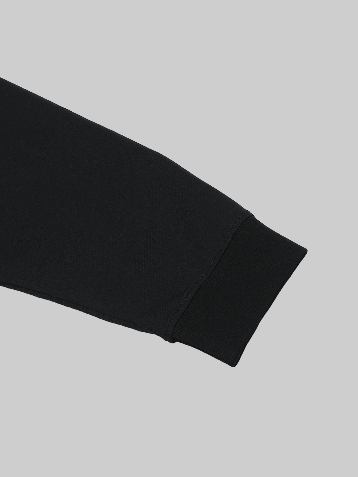 Regular-fit Full-Sleeve T-shirt in Supima Cotton Lycra with HD and Non-PVC Chest Print - Black - ENGYNE