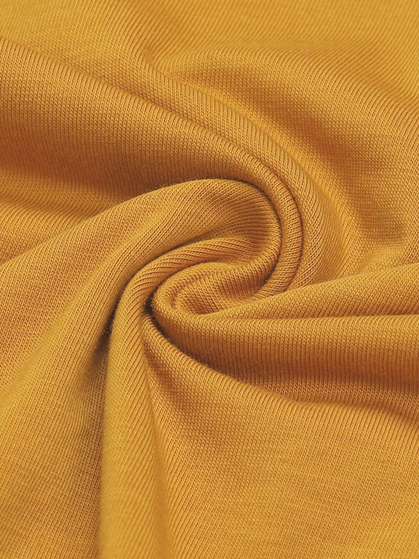 Regular Fit T-shirt in Supima Cotton Lycra with Non-PVC Print and Chest Embroidery Featuring Branded Artwork Play - Mustard - ENGYNE