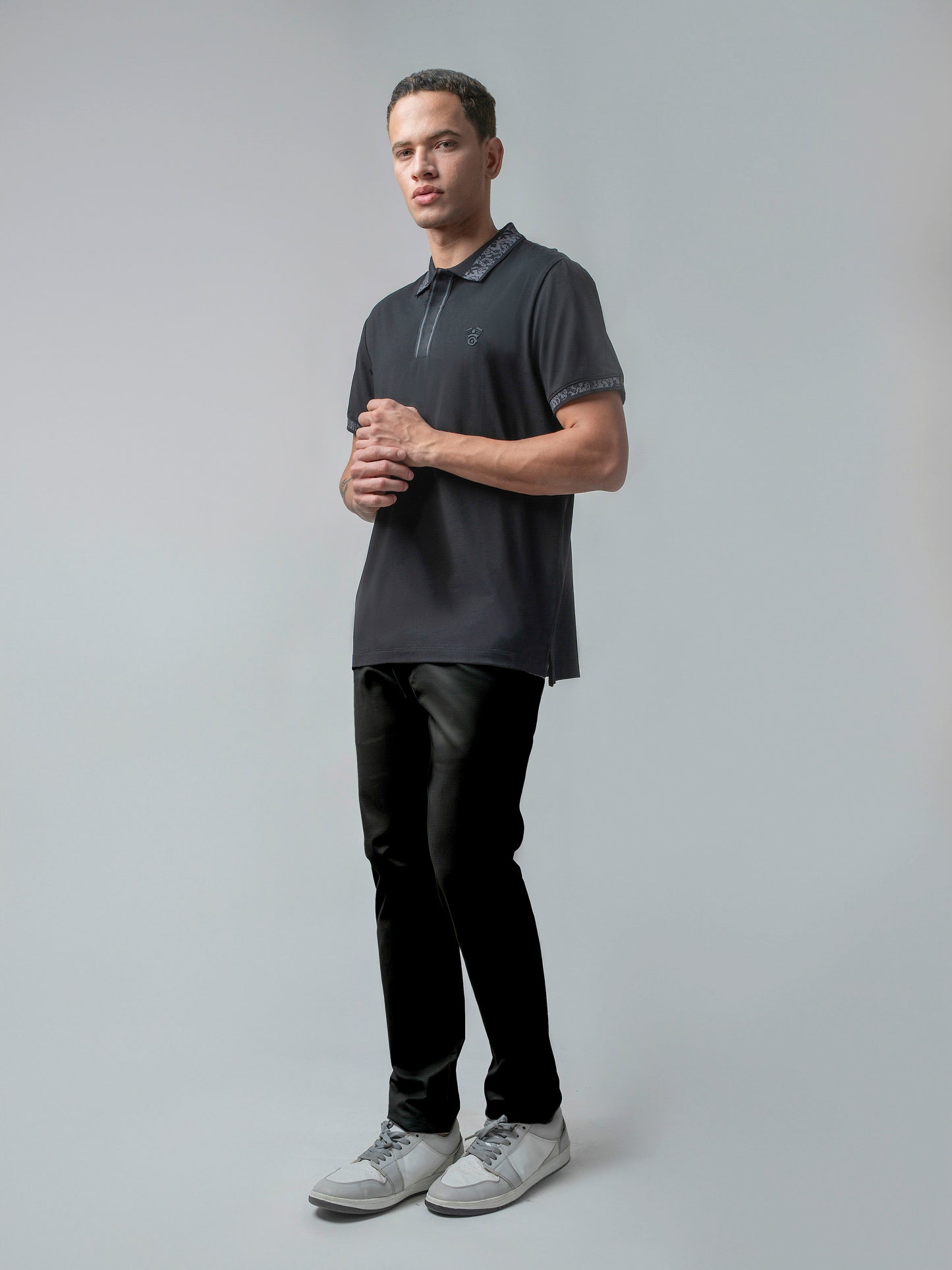 Jersène Jersey HD Sticker Iconic Emblem Black Polo for Men