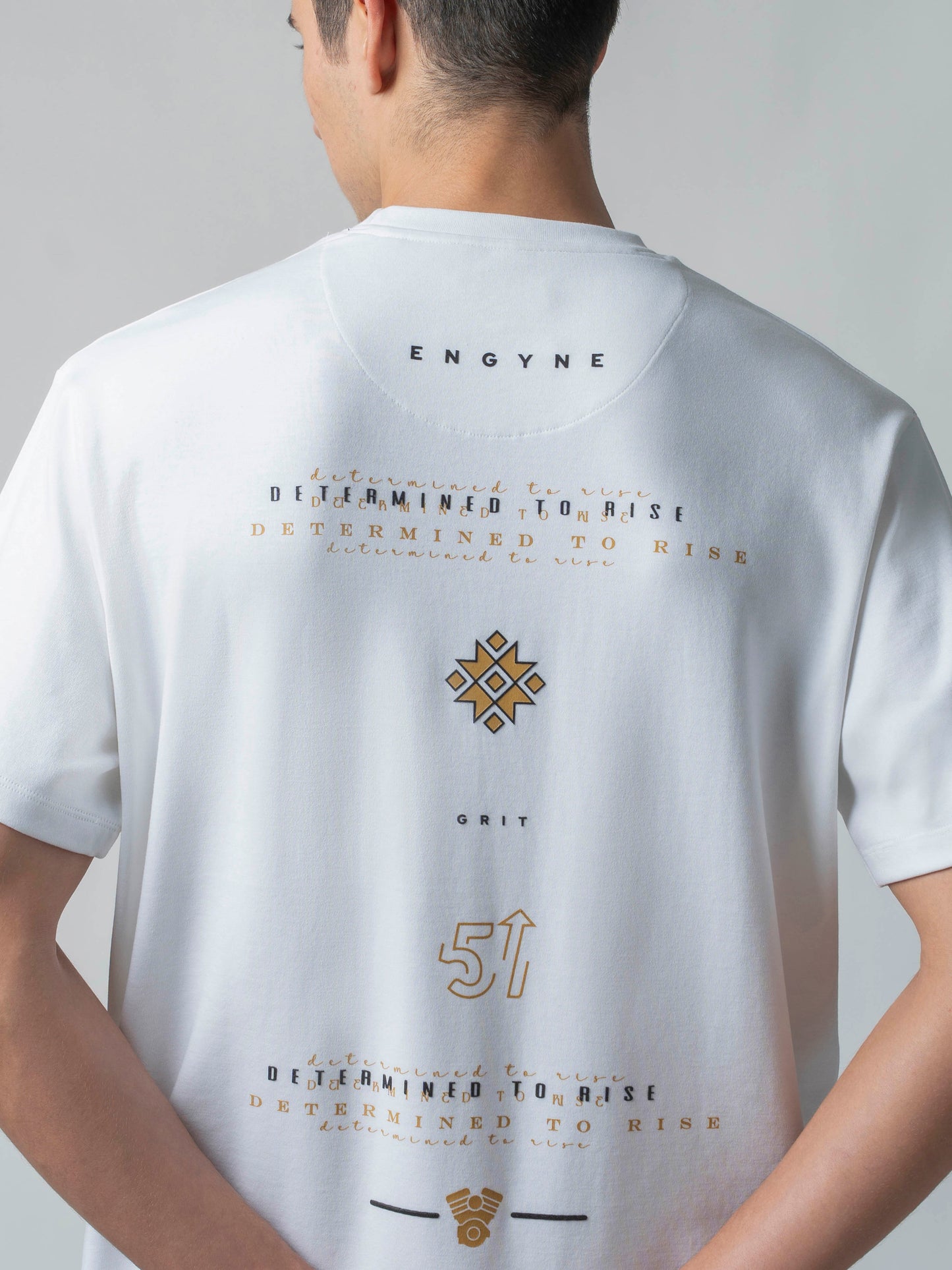 Supima Cotton Lycra White Oversize T Shirt for Men