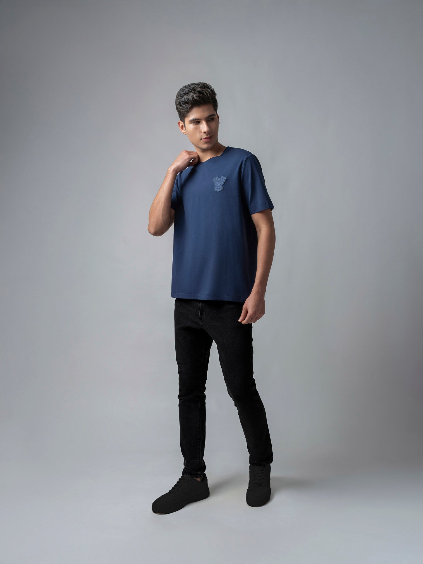 Iconic Emblem Dark Blue t shirt