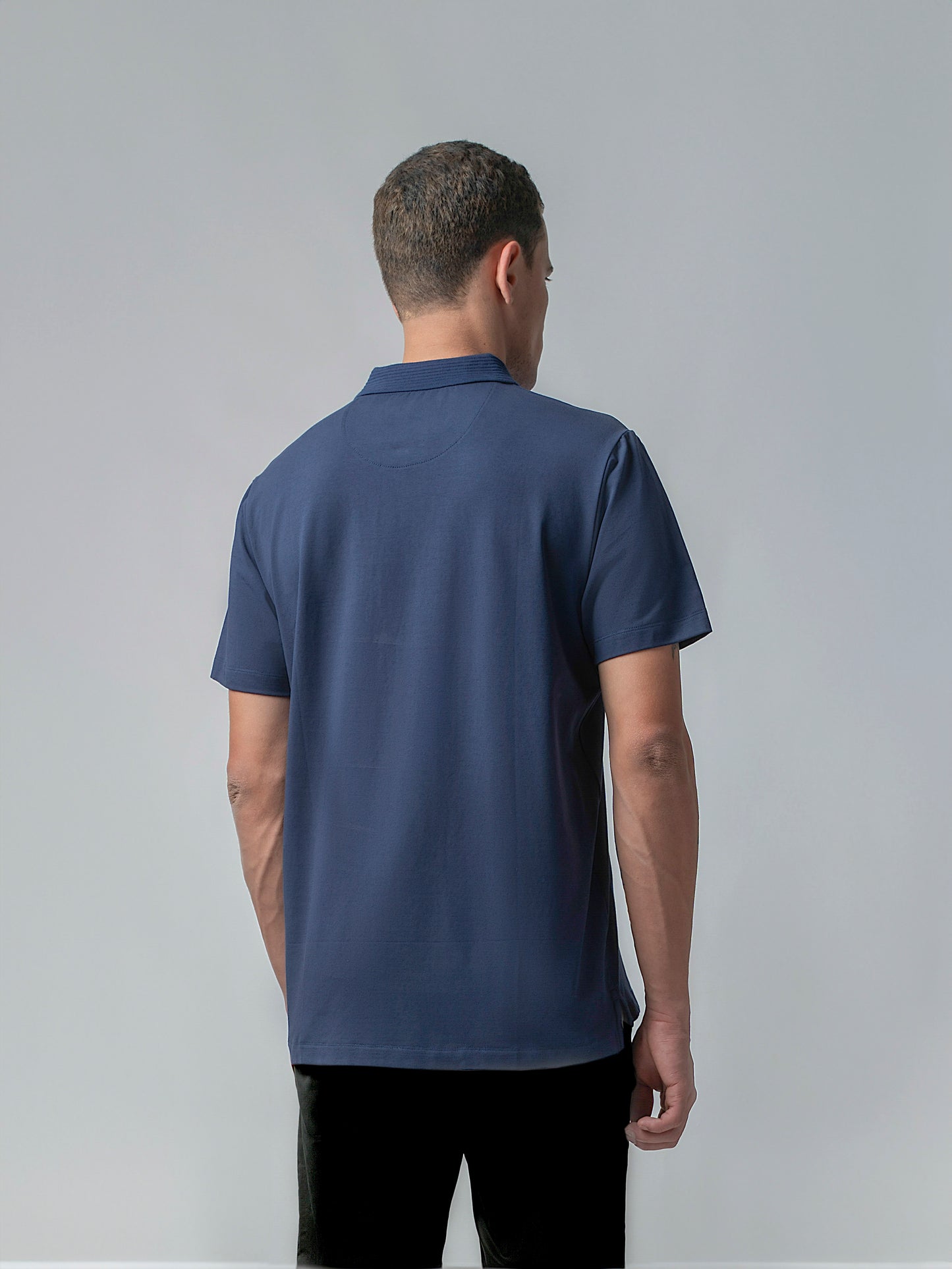 Jersène Jersey with Textured HD Sticker Iconic Emblem Navy Tee
