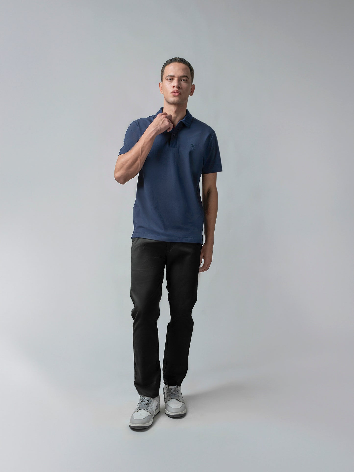 Jersène Jersey with Textured HD Sticker Iconic Emblem Navy Tee