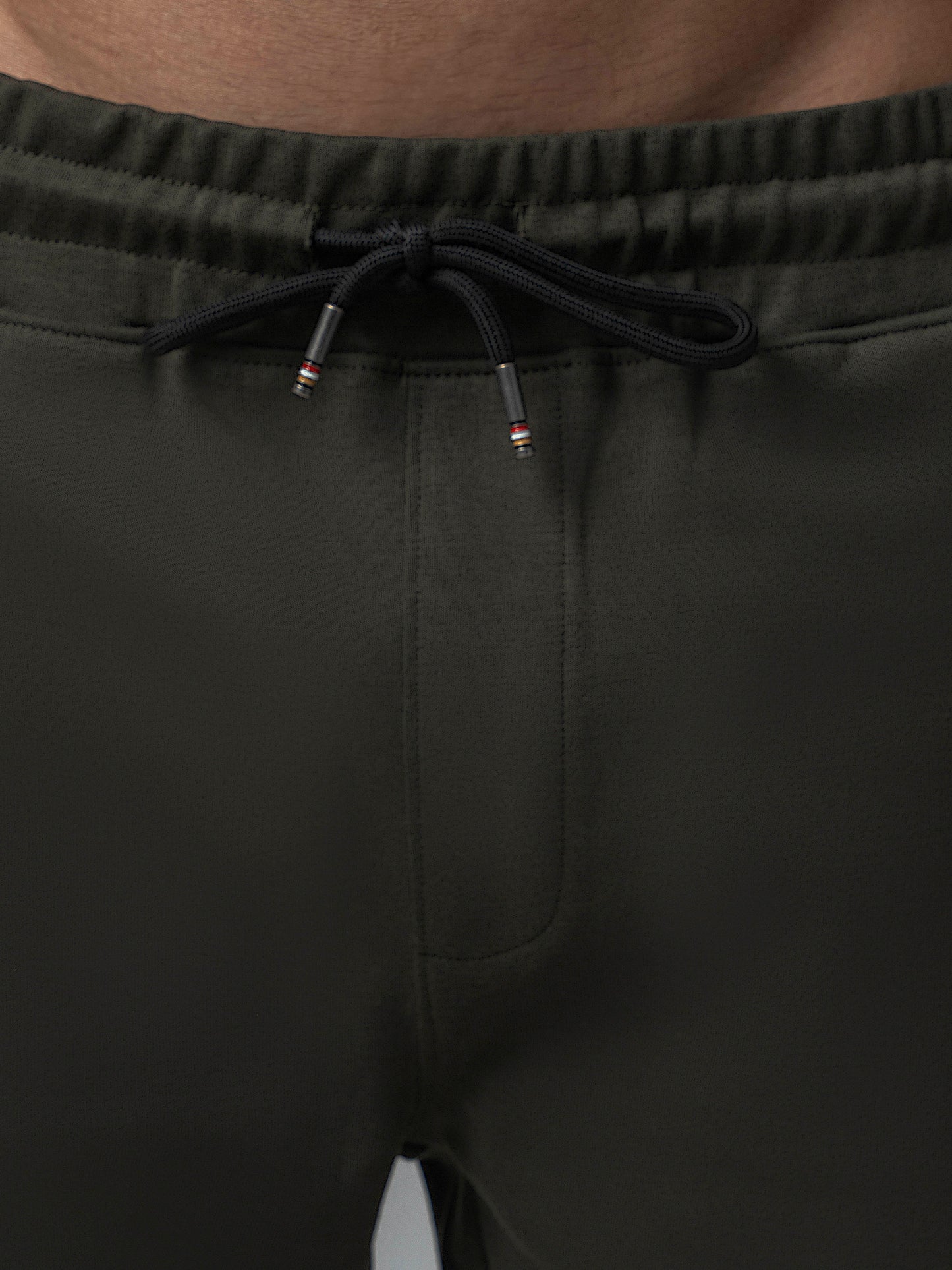 Engyne Shorts with HD Print Cotton Poly Interlock Olive Men Shorts