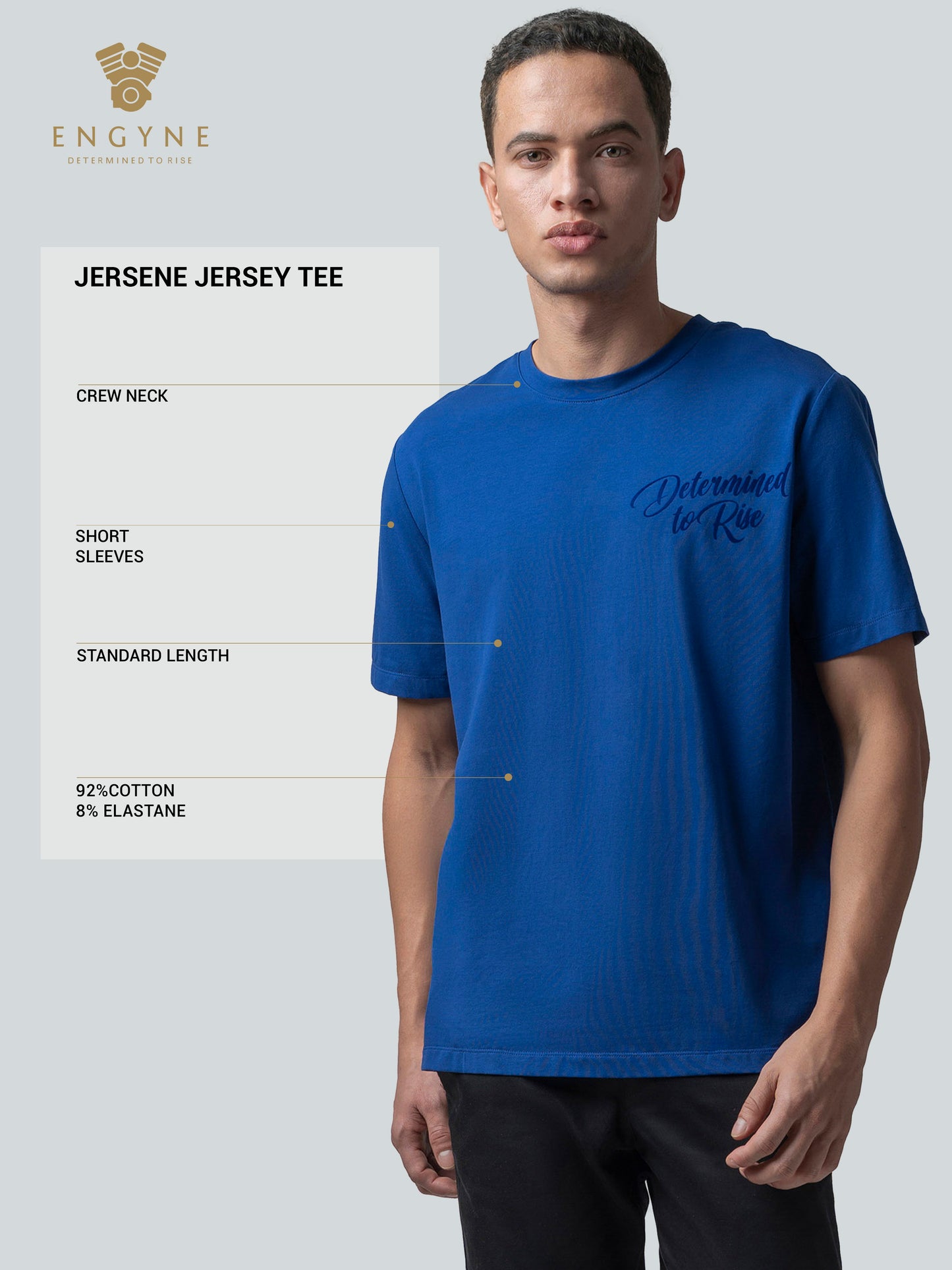 Flock Print Dark Blue T Shirt for Men