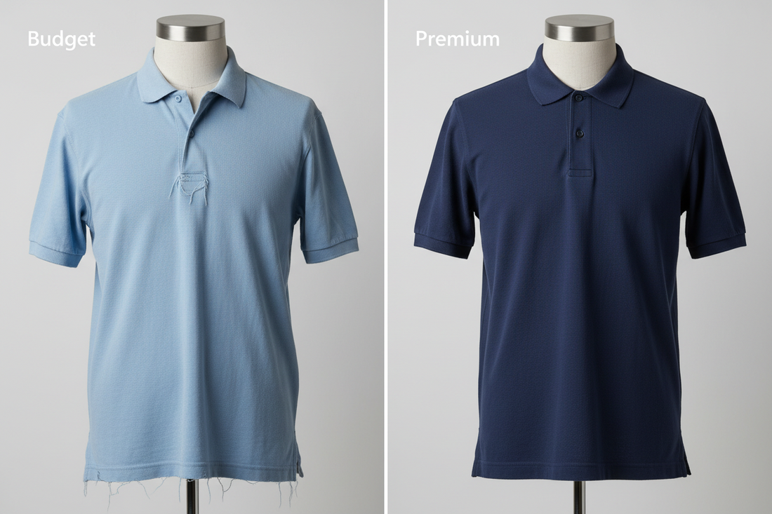 The pros and cons of cheap polo shirts vs. investing in good polo t-shirts.
