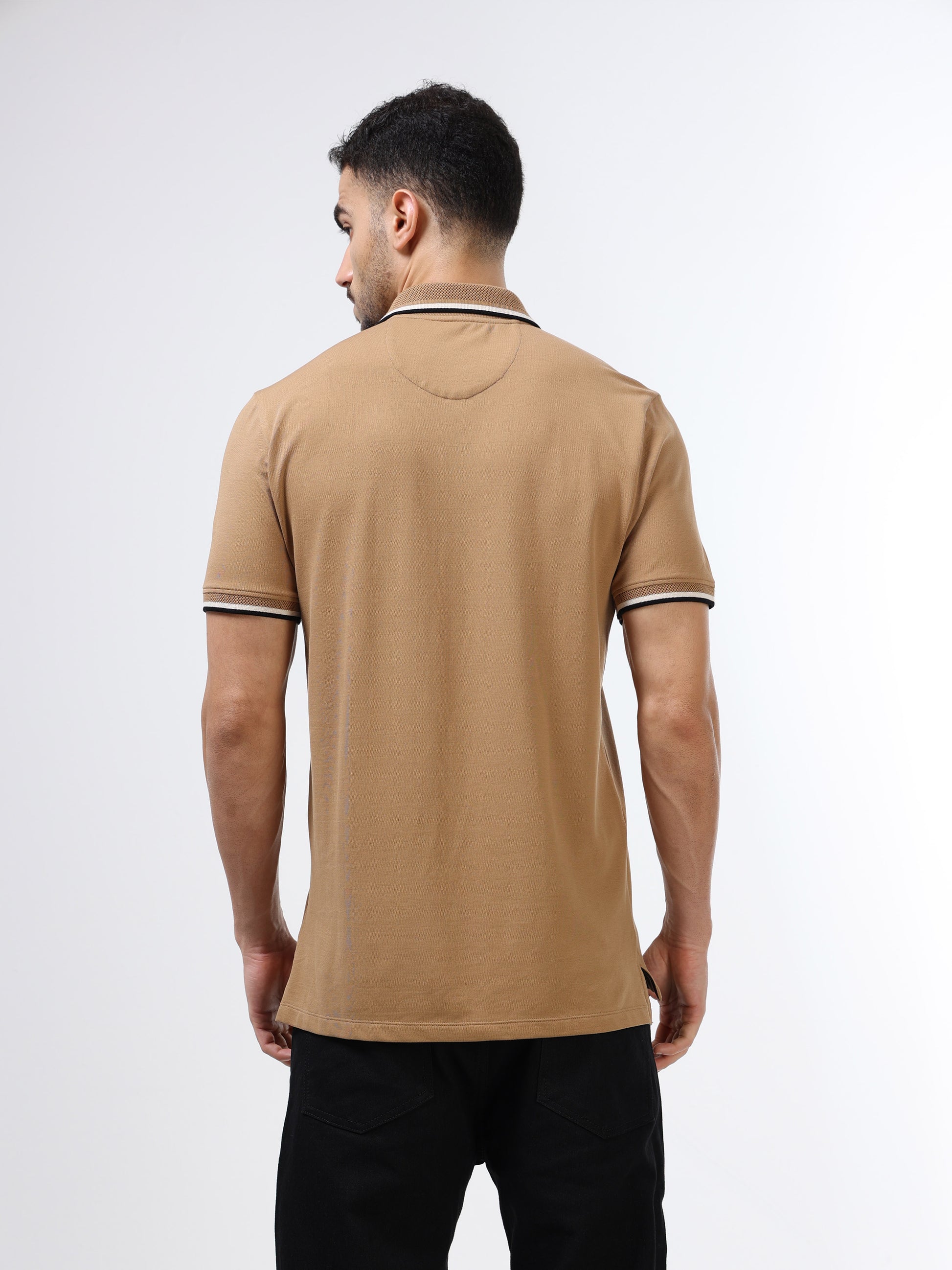 Men's Supima Khaki polo t-shirt