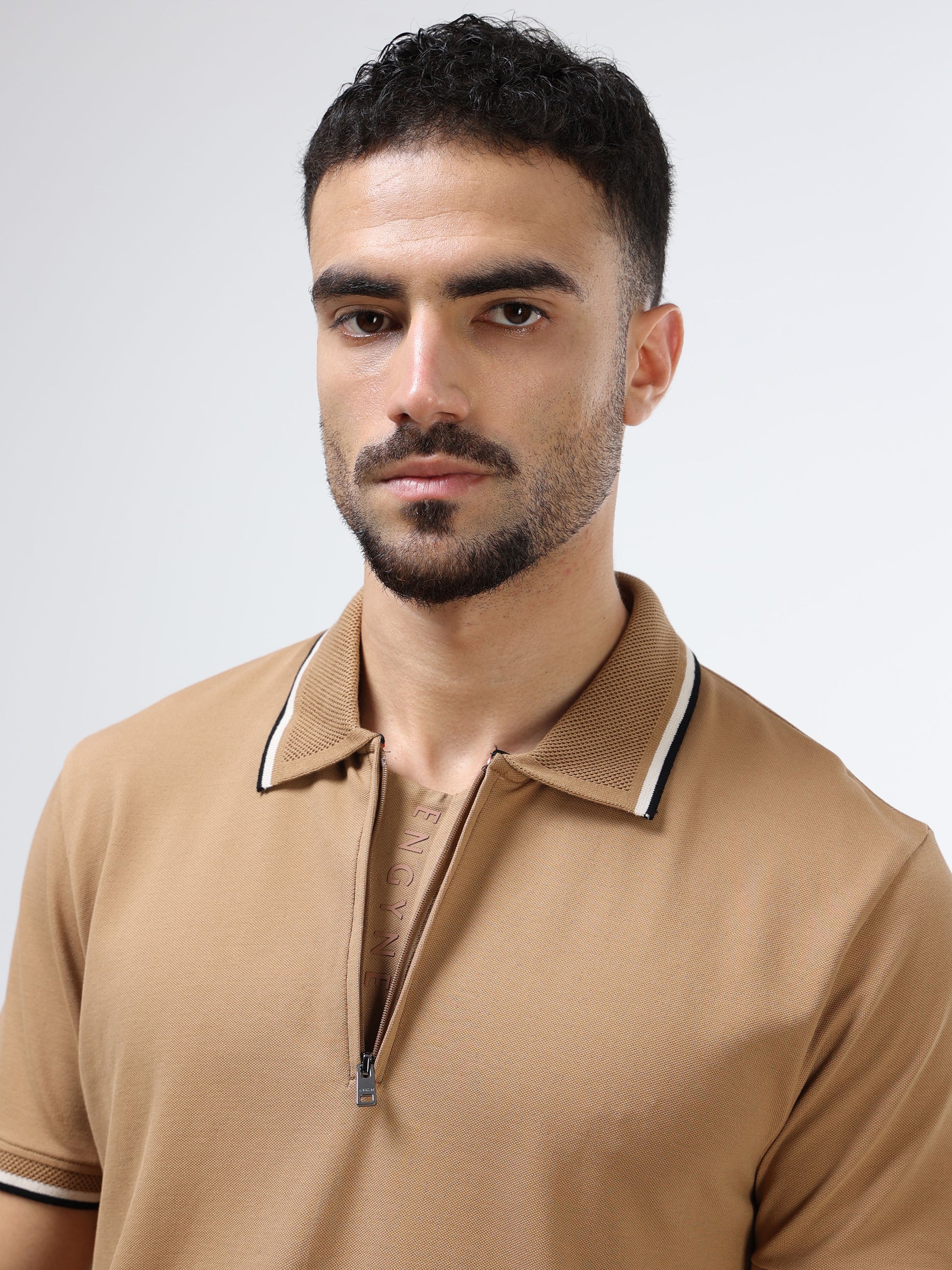 Men's Supima Khaki polo t-shirt
