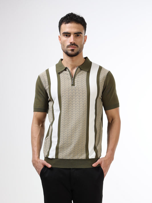 Men’s olive polo tshirt