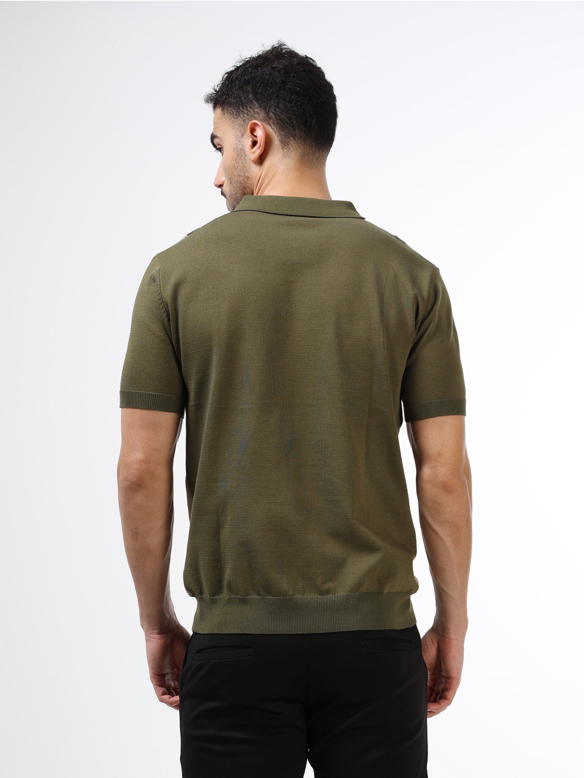 Men’s olive polo tshirt
