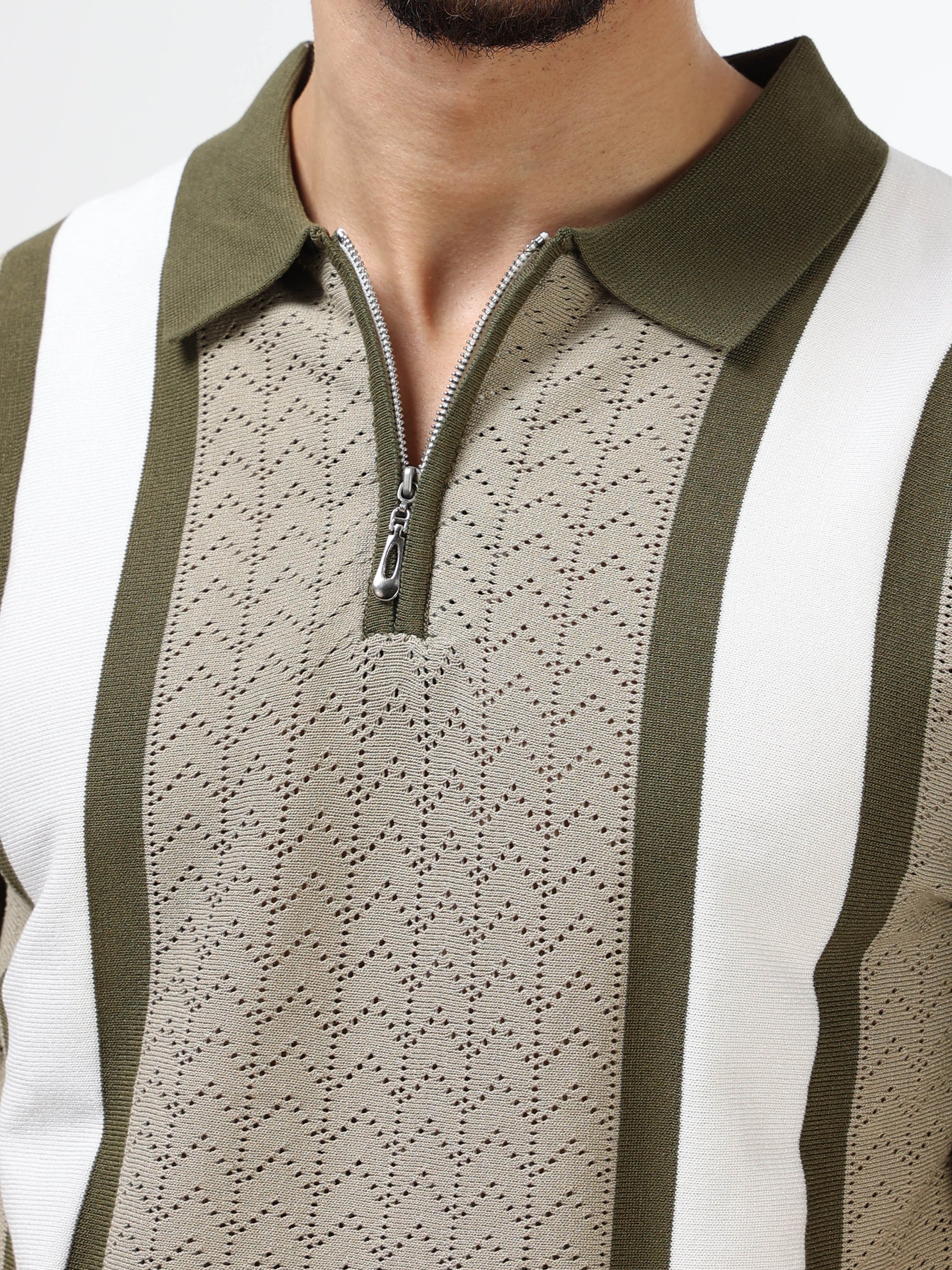 Men’s olive polo tshirt