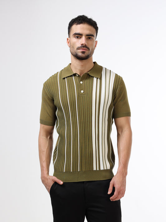 Men’s olive polo tshirt