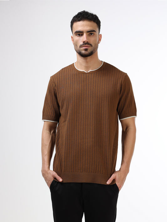 Men’s brown polo tshirt