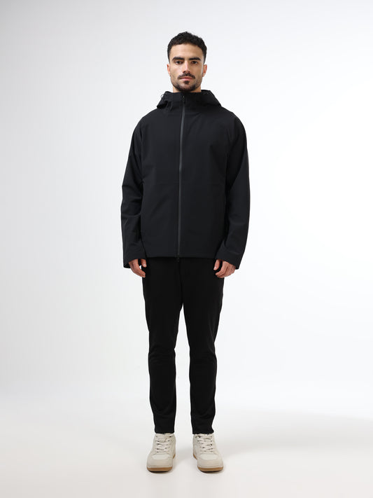 Shadow Flux Hooded Full Zip Jacket Black