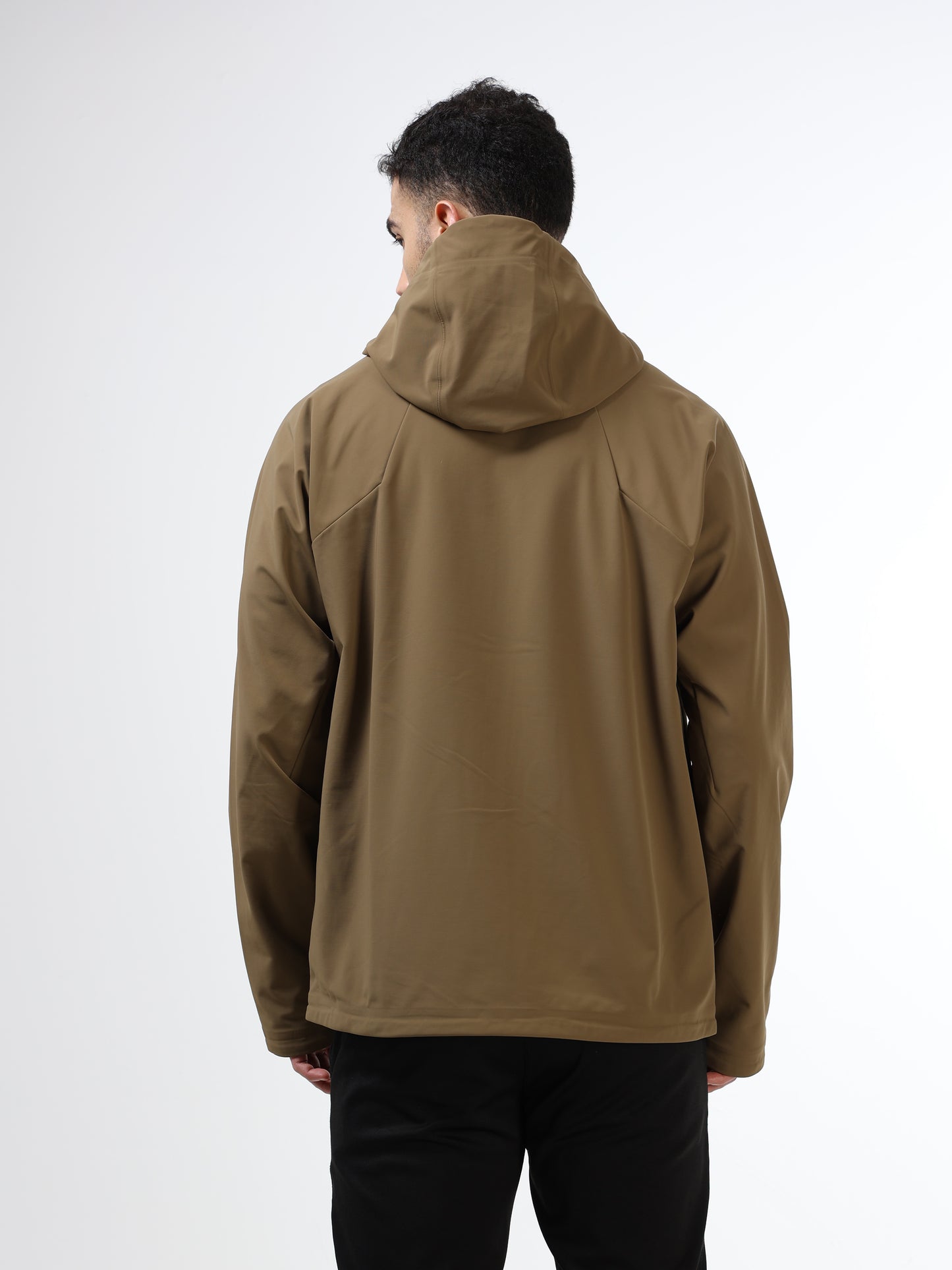 Shadow Flux Hooded Full Zip Jacket Beige