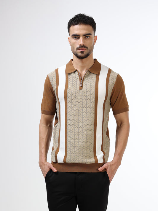 Men’s brown polo tshirt