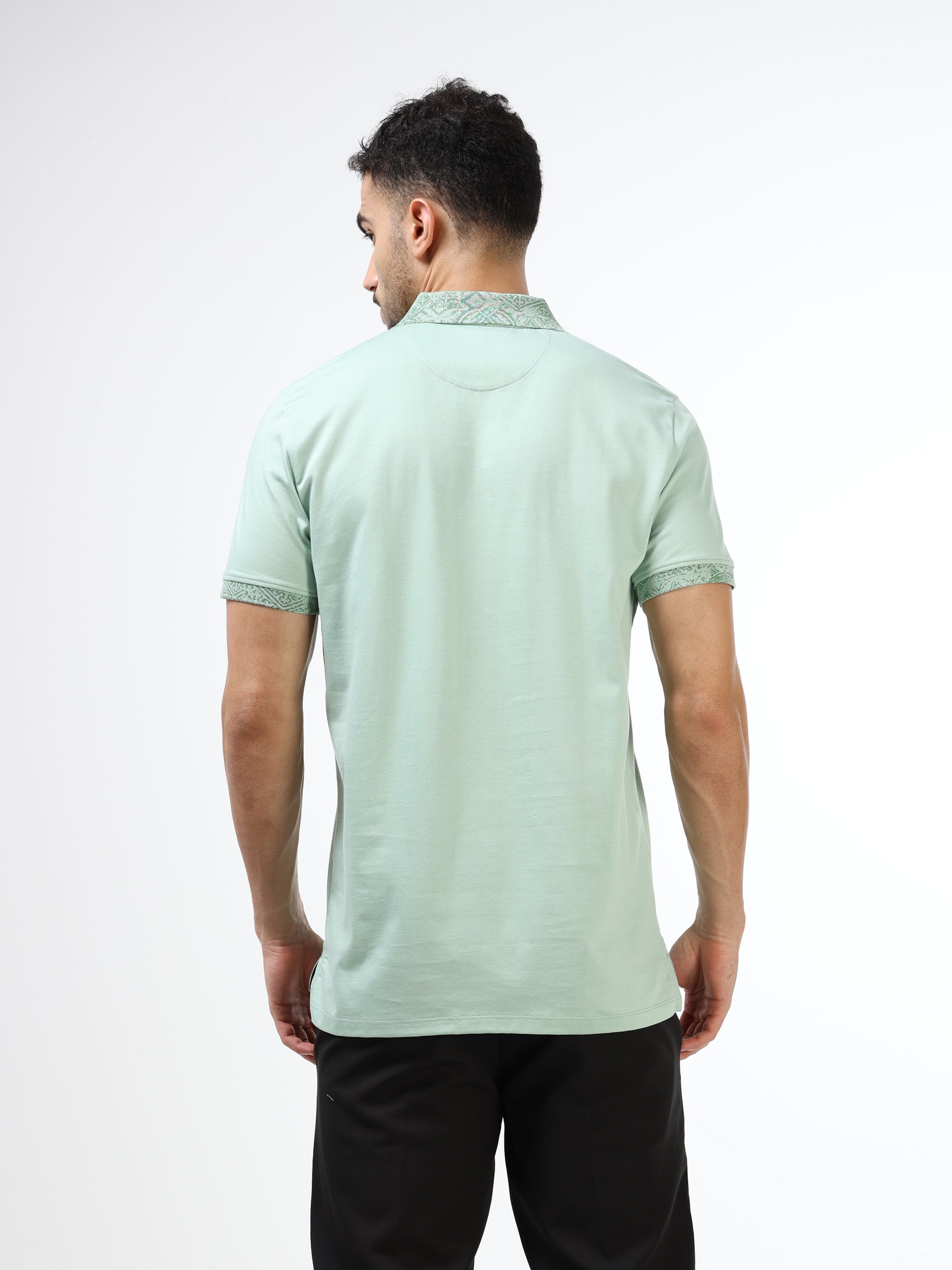 Men's Supima green polo t-shirt